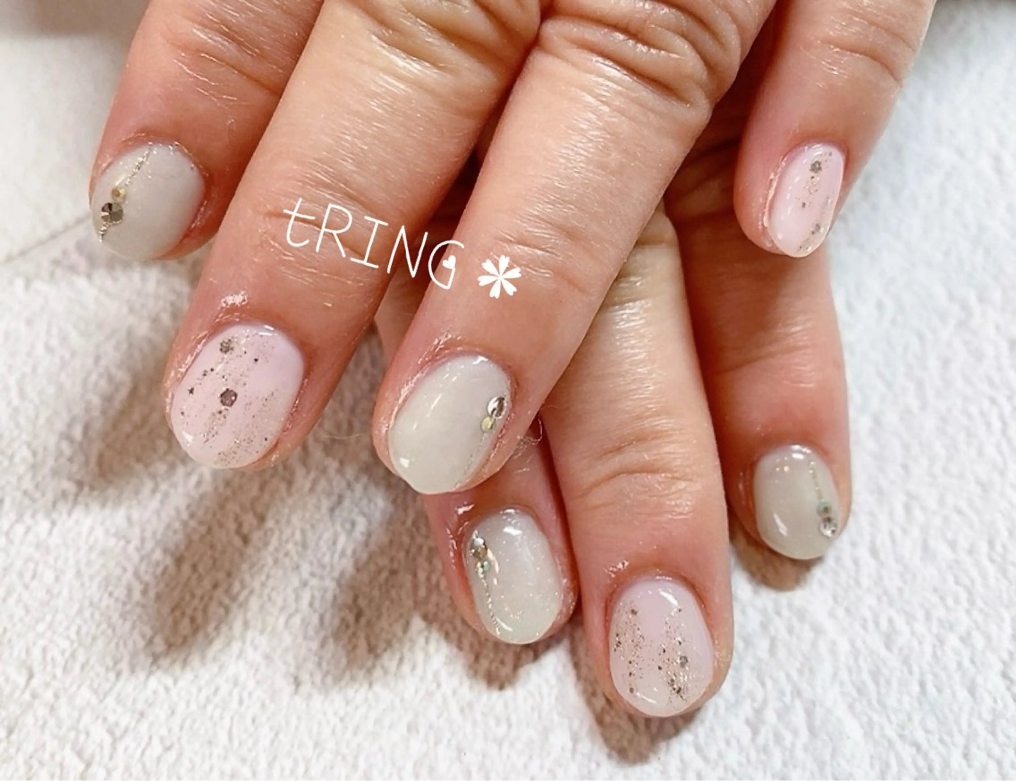 ネイル ハンドネイル tRING＊ しいの木台のネイルデザイン
