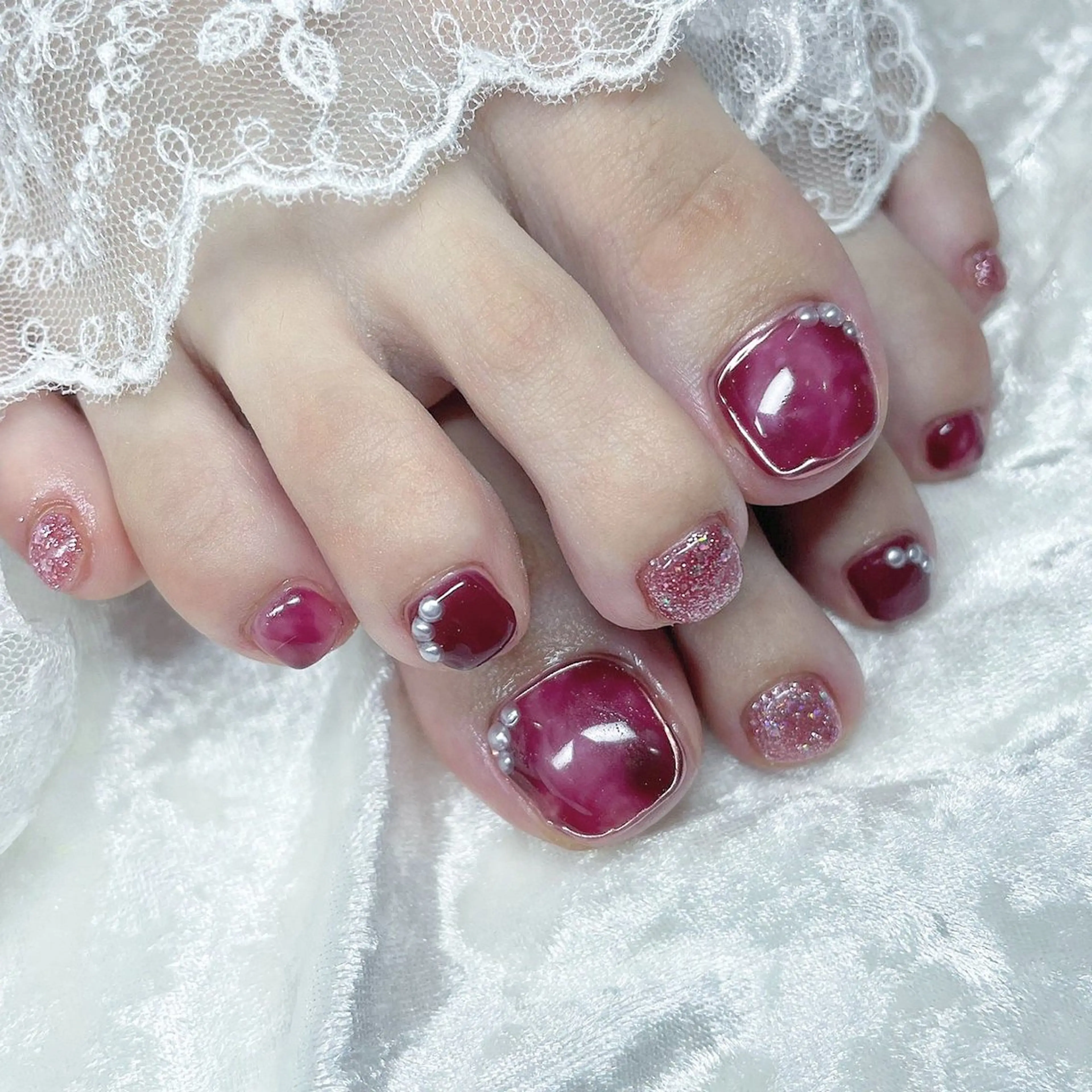 ネイル フットネイル Minami 🍓のネイルデザイン