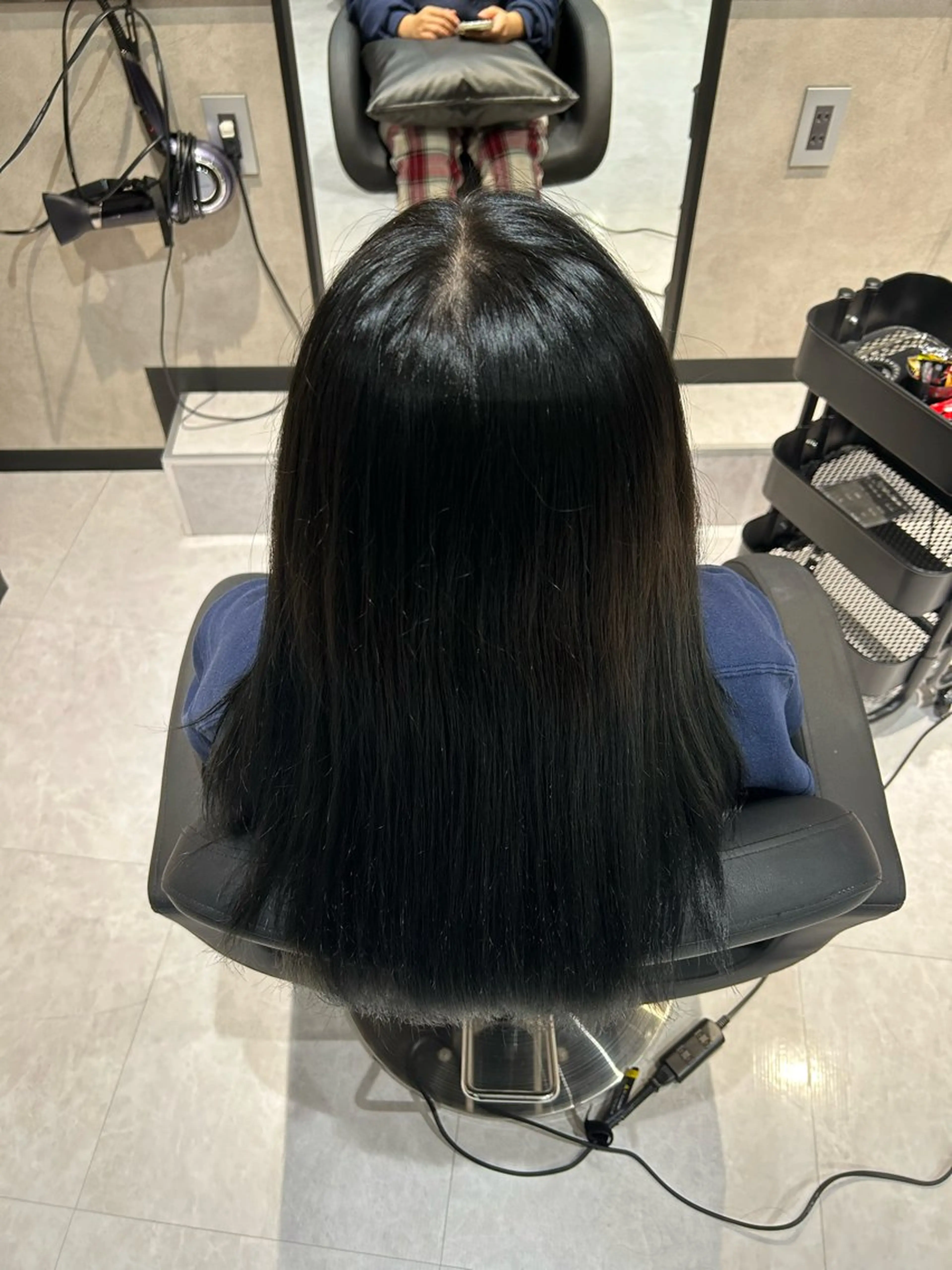 ロング カラー 髪質改善 ヘアカラー トリートメント 《.Xian》リク /透明感/メンズのヘアスタイル