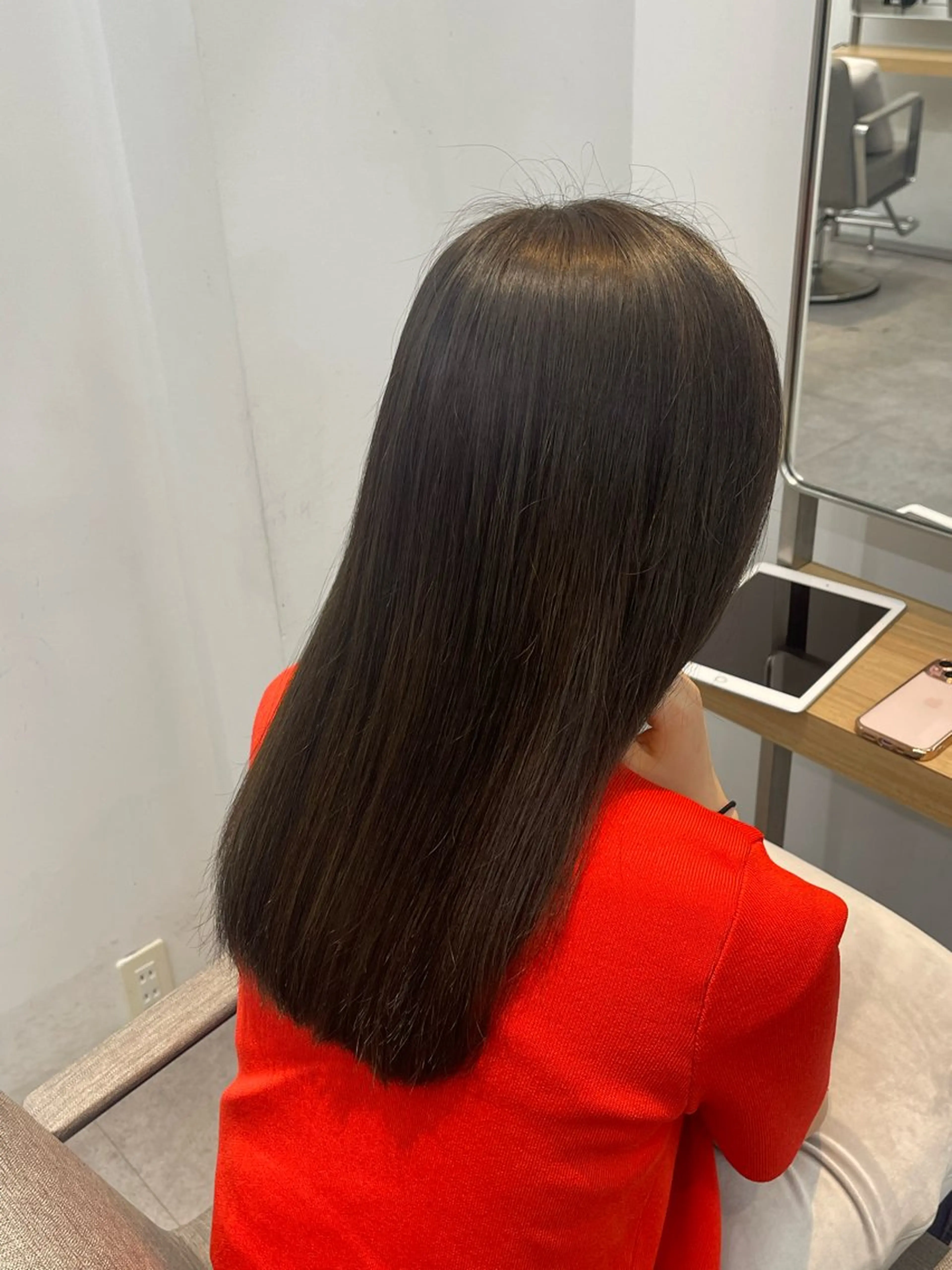 ロング カラー グレージュ オリーブグレージュ オリーブグレー 綱島/髪質改善 /艶髪/ルキヤ‎‎のヘアスタイル