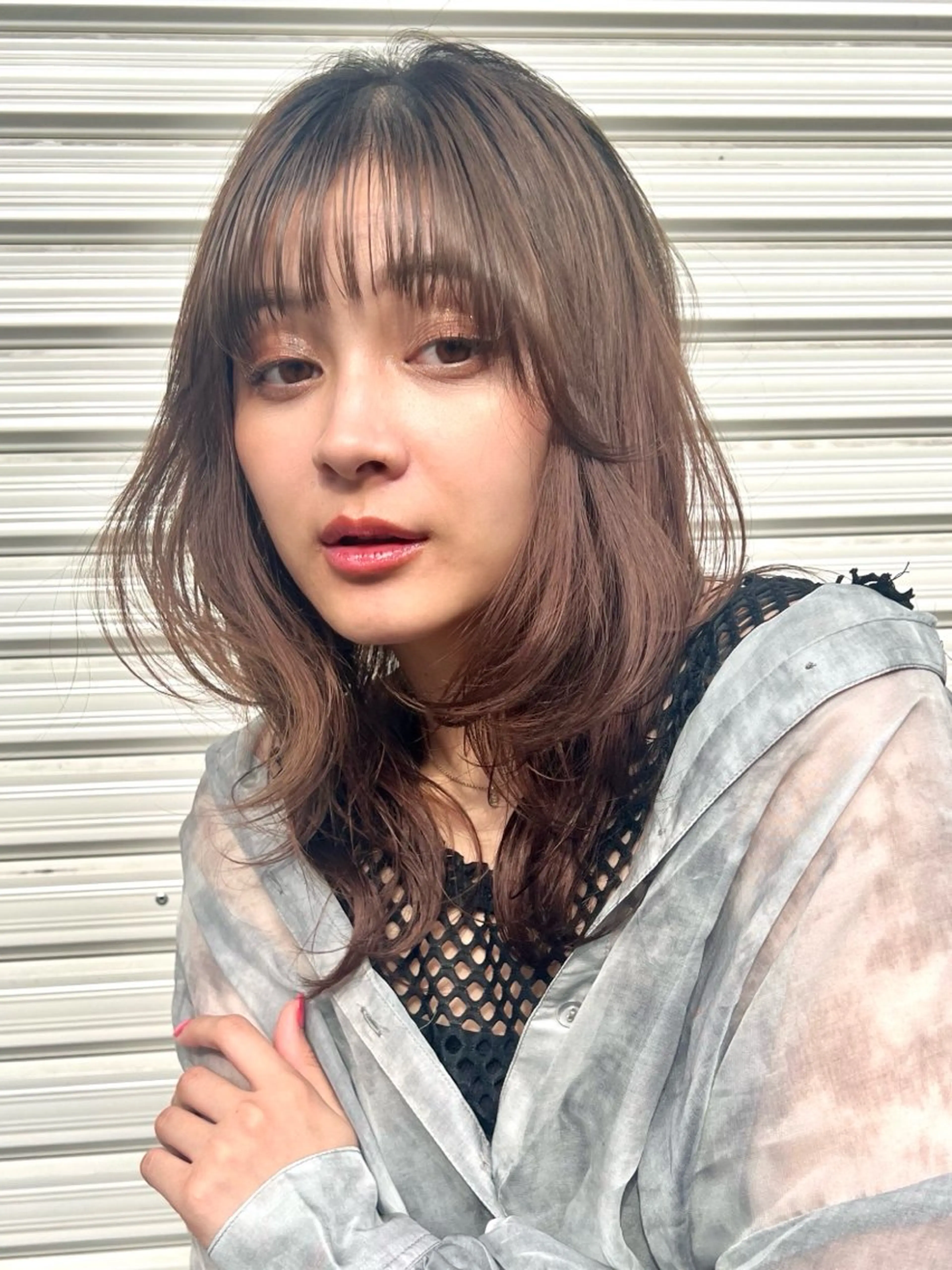 ミディアム カラー ヘアカラー 今藤 舞夏のヘアスタイル