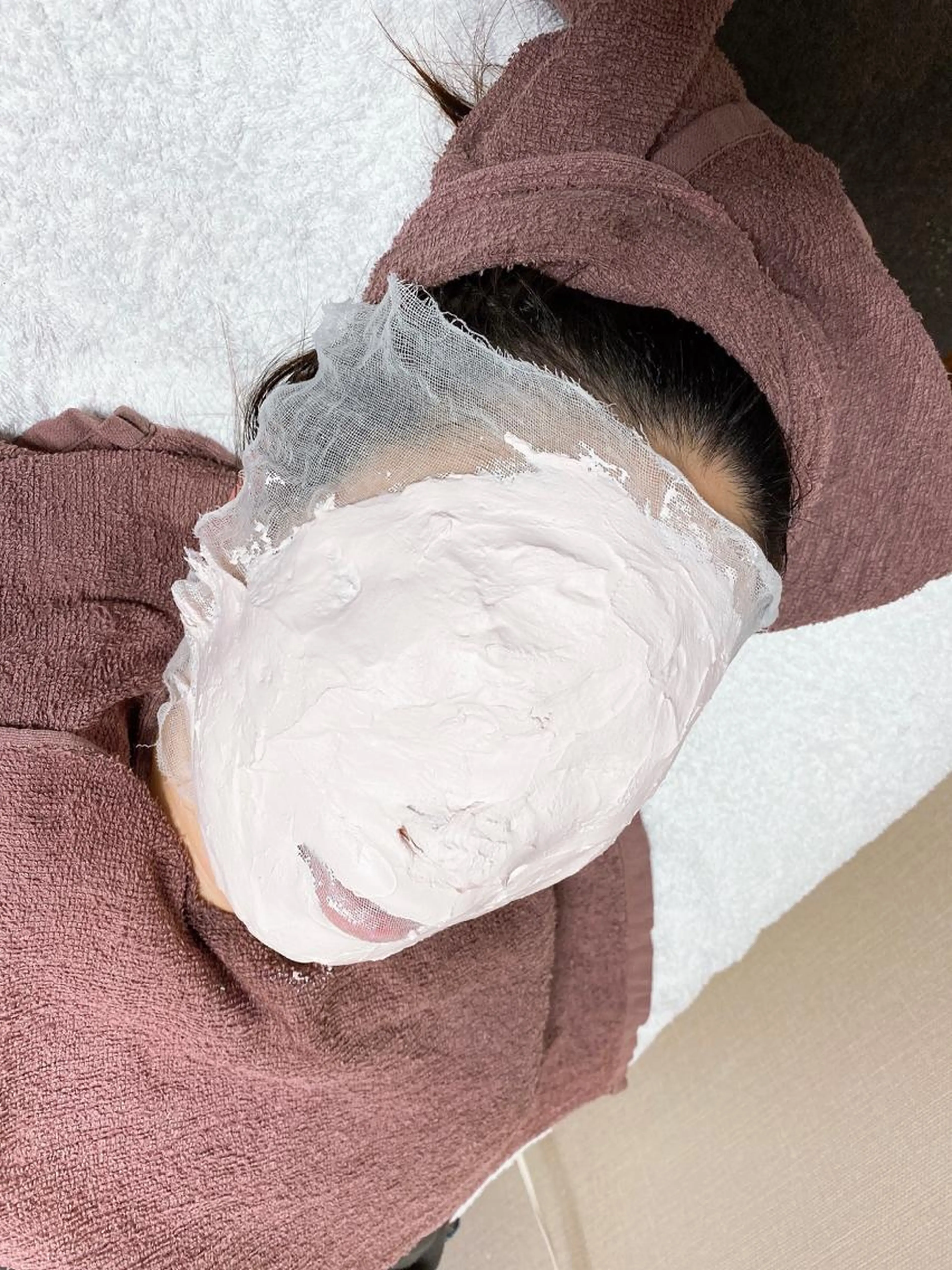 おススメ石こうパックエステ💆‍♀️韓国で大人気！暖かぽかぽか温熱パックお肌に優しい日本製石膏パック小顔ニキビ美白の写真