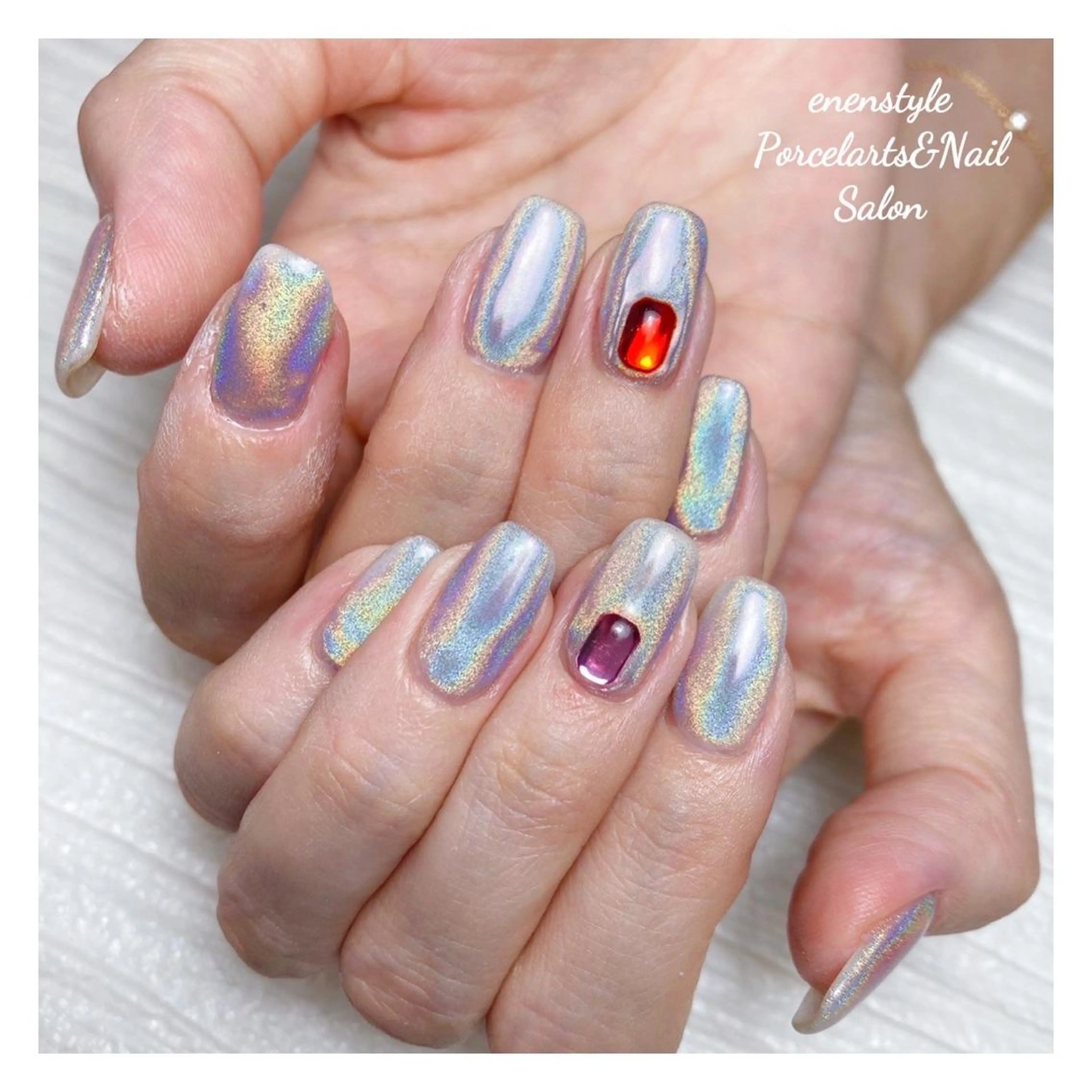 ミディアム ネイル 👑enen style👑のネイルデザイン