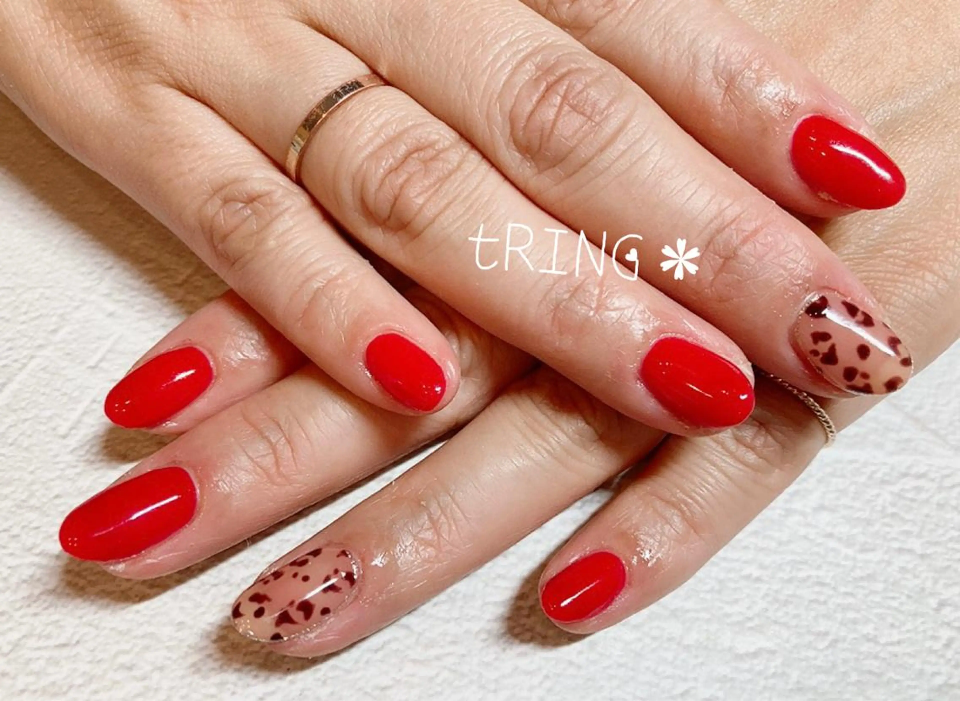 ネイル ハンドネイル tRING＊ しいの木台のネイルデザイン
