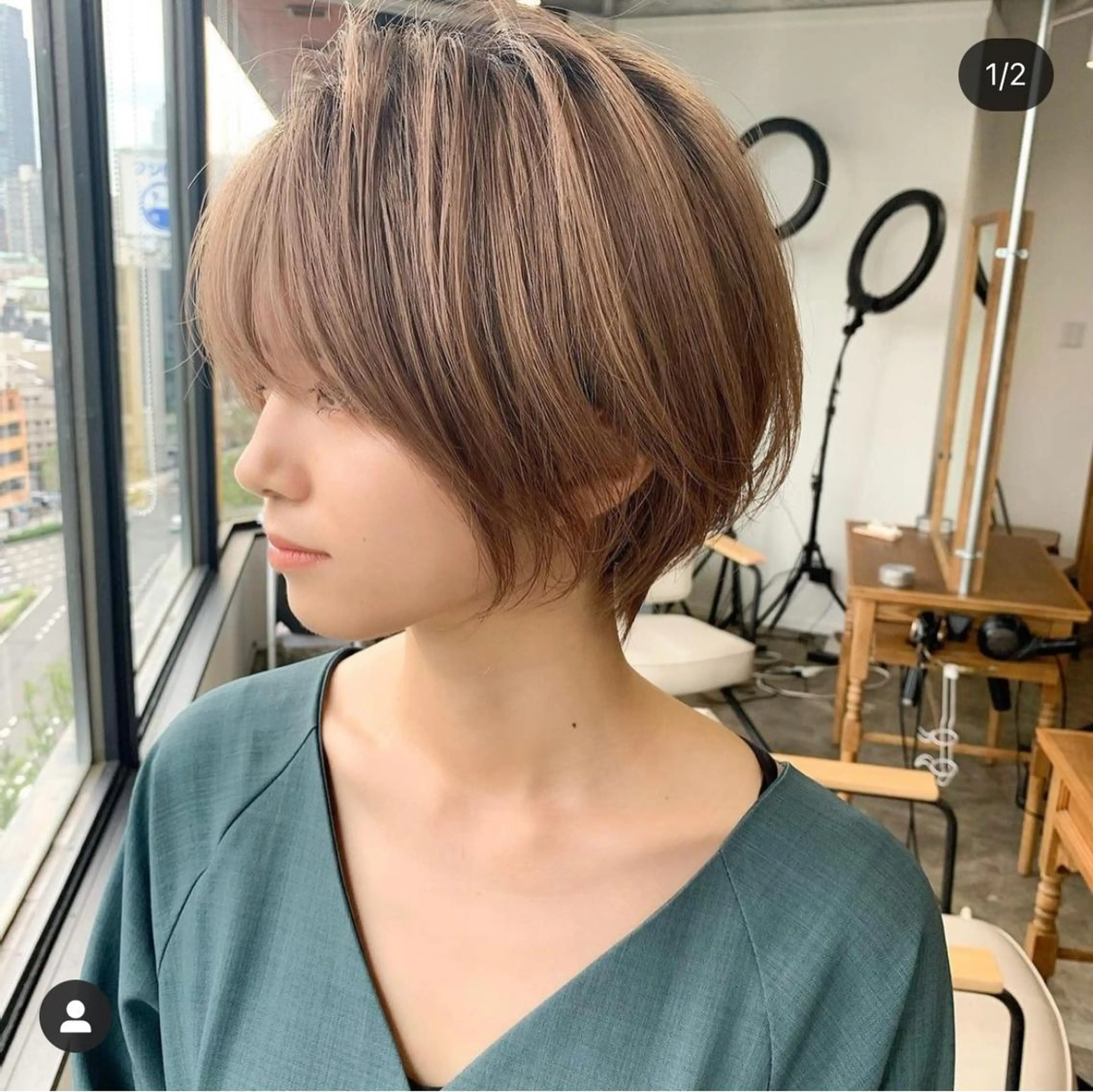 ショート 韓国ハッシュカット/ 新宿/髪質改善/岡崎のヘアスタイル