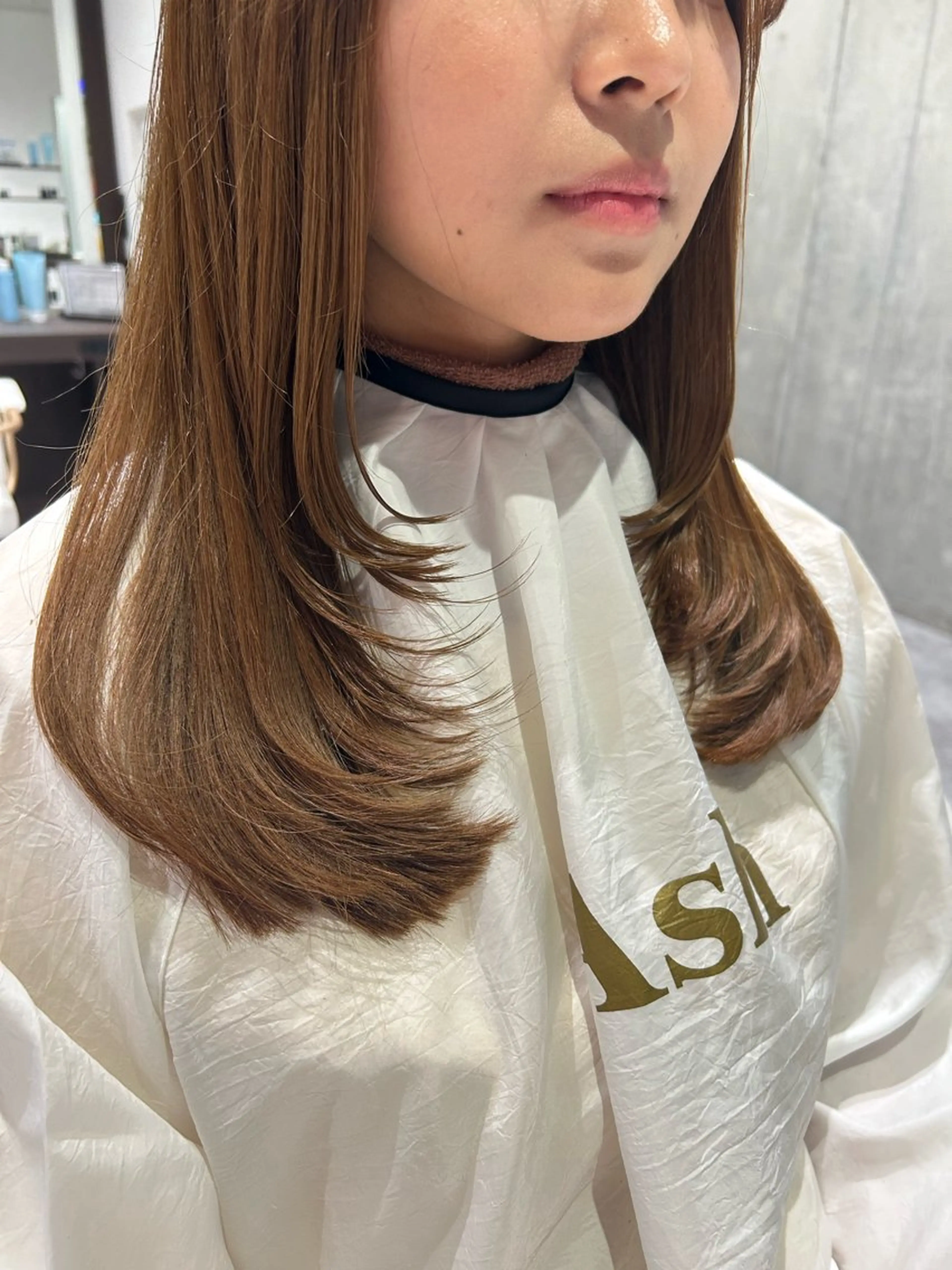 セミロング 🫧透明感イルミナ カラー🫧三浦菜々子のヘアスタイル