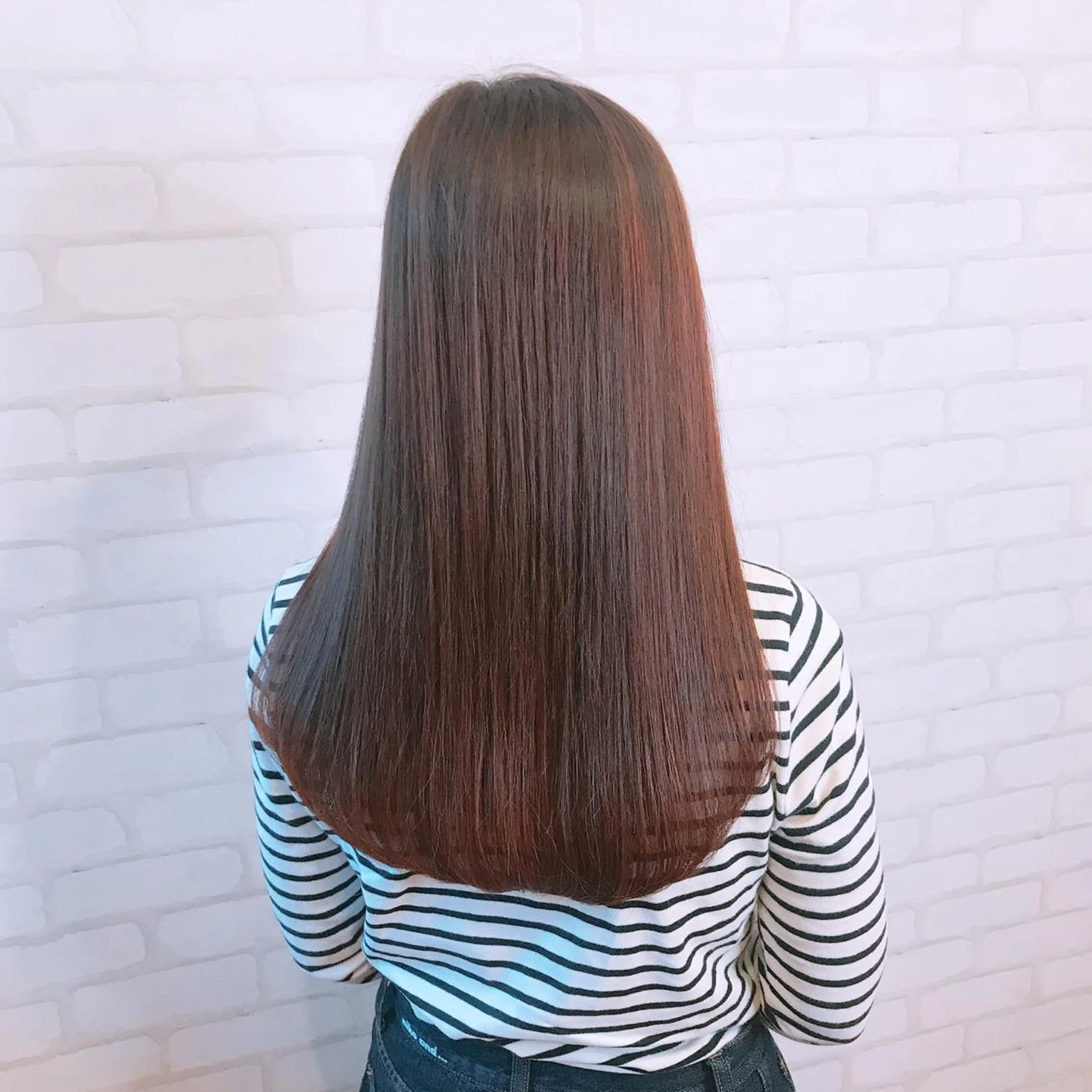 セミロング カット ヘアカラー トリートメント 高橋 一矢のヘアスタイル