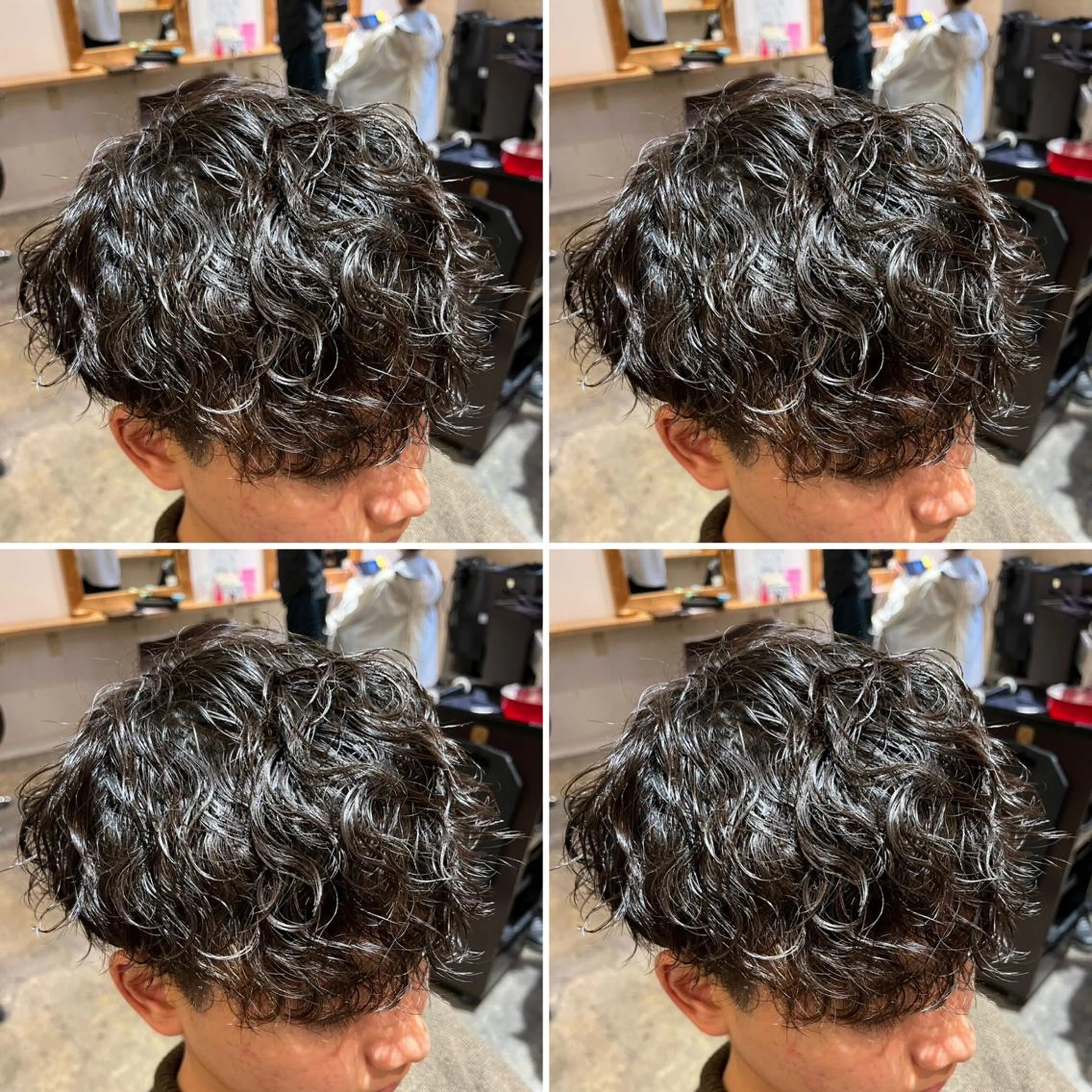 パーマ メンズ カット パーマ トリートメント ヘアセット 💈メンズパーマ特化 店長望月謙二郎💈のヘアスタイル
