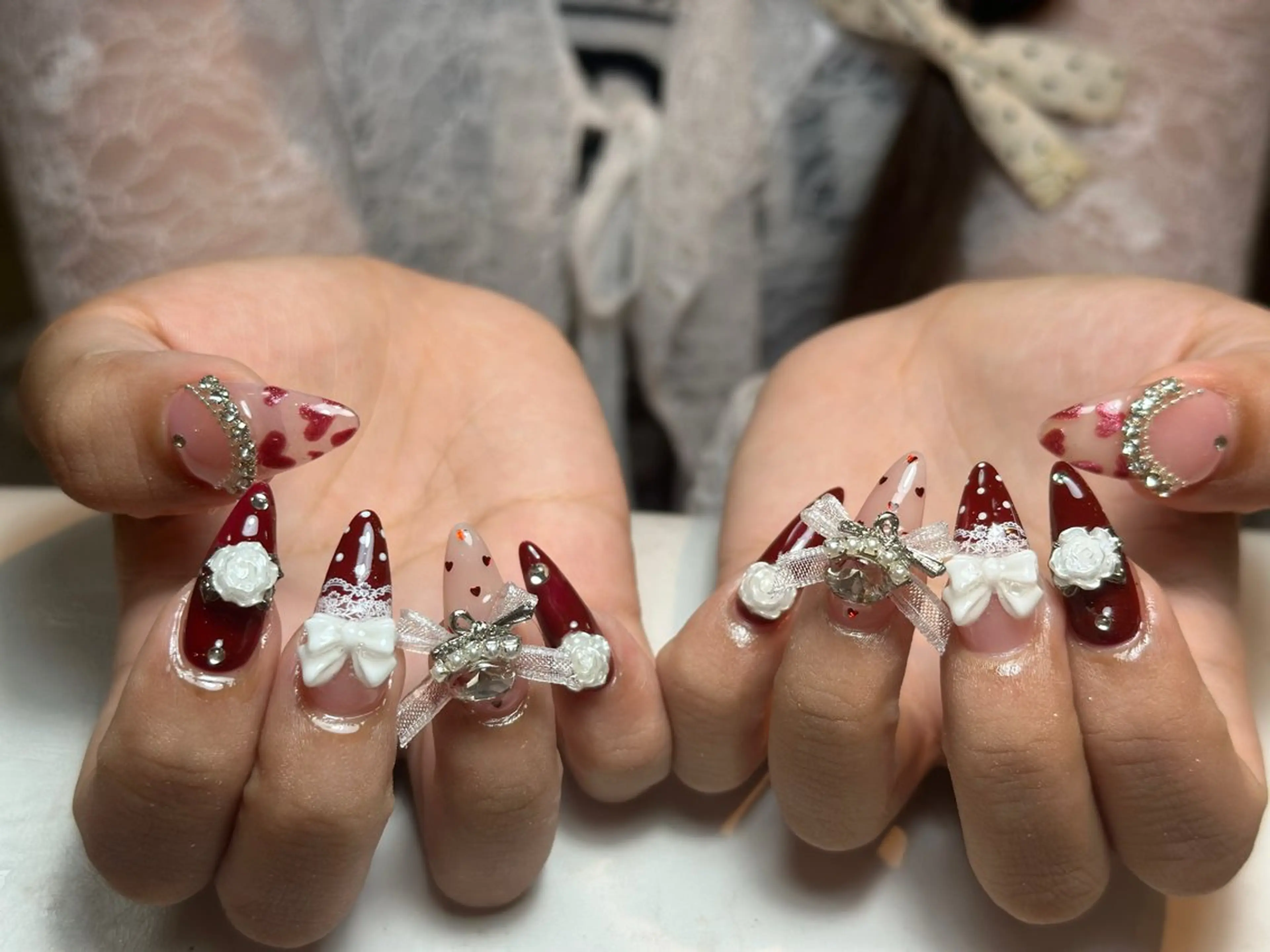 ネイル アートネイル 成人式 ジェルネイル ニュアンスネイル 夏ネイル ハンドネイル Nienail_ Luxeのネイルデザイン