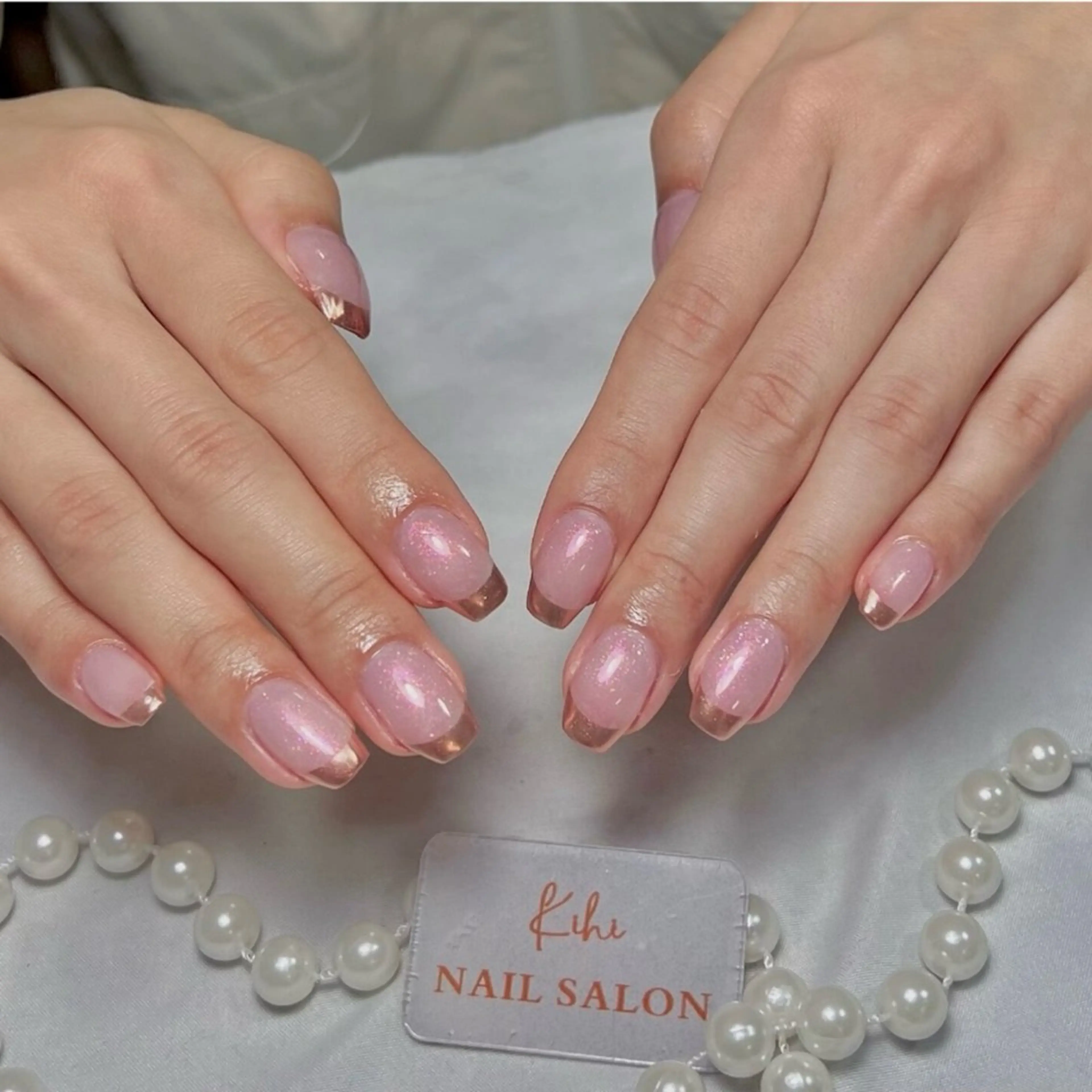 ネイル アートネイル フレンチネイル ジェルネイル グラデーション 韓国ネイル ハンドネイル ハンドケア さくら💮💮 【オフ無料】のネイルデザイン