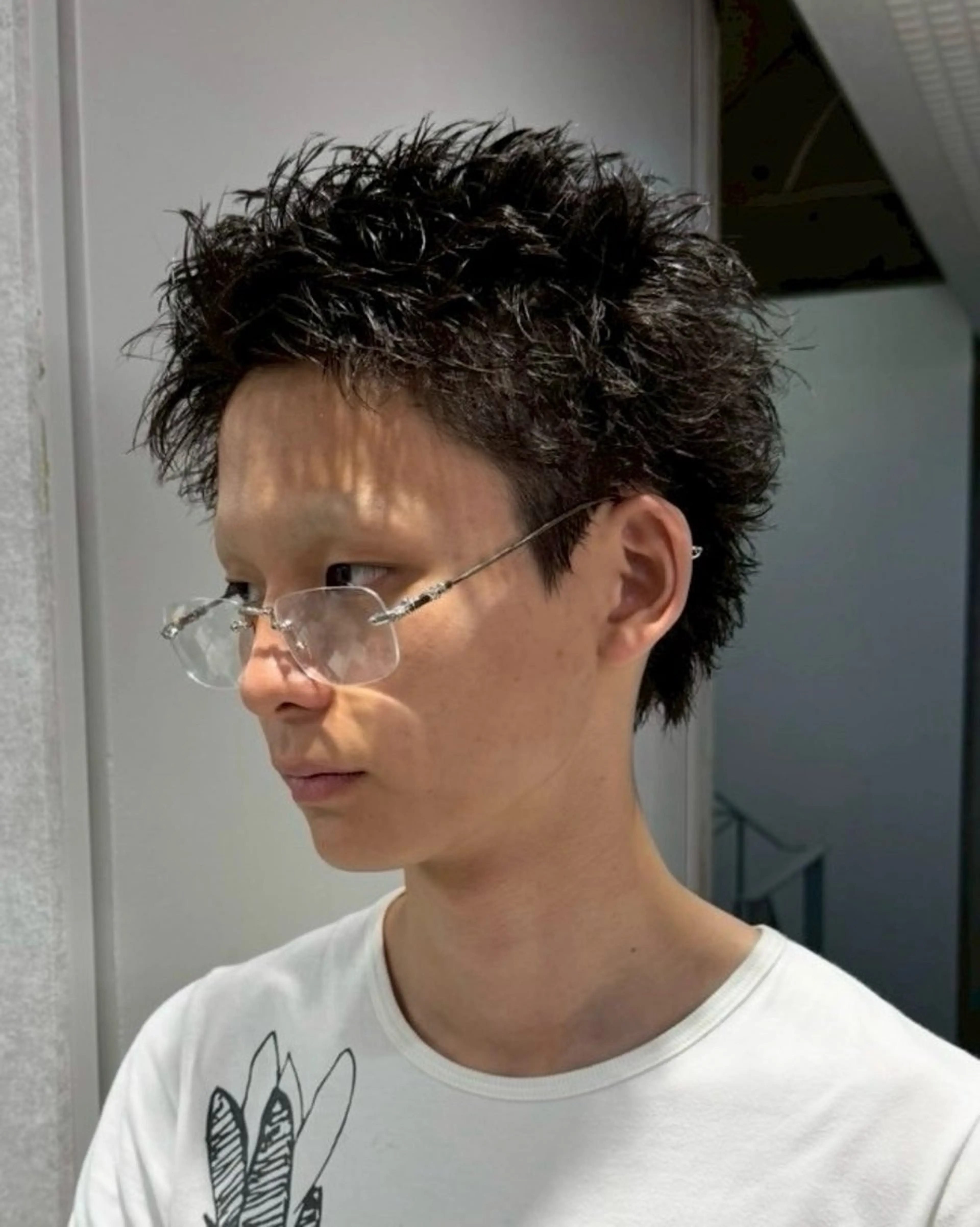 ショート カラー メンズ メンズパーマ 角 啓成のヘアスタイル