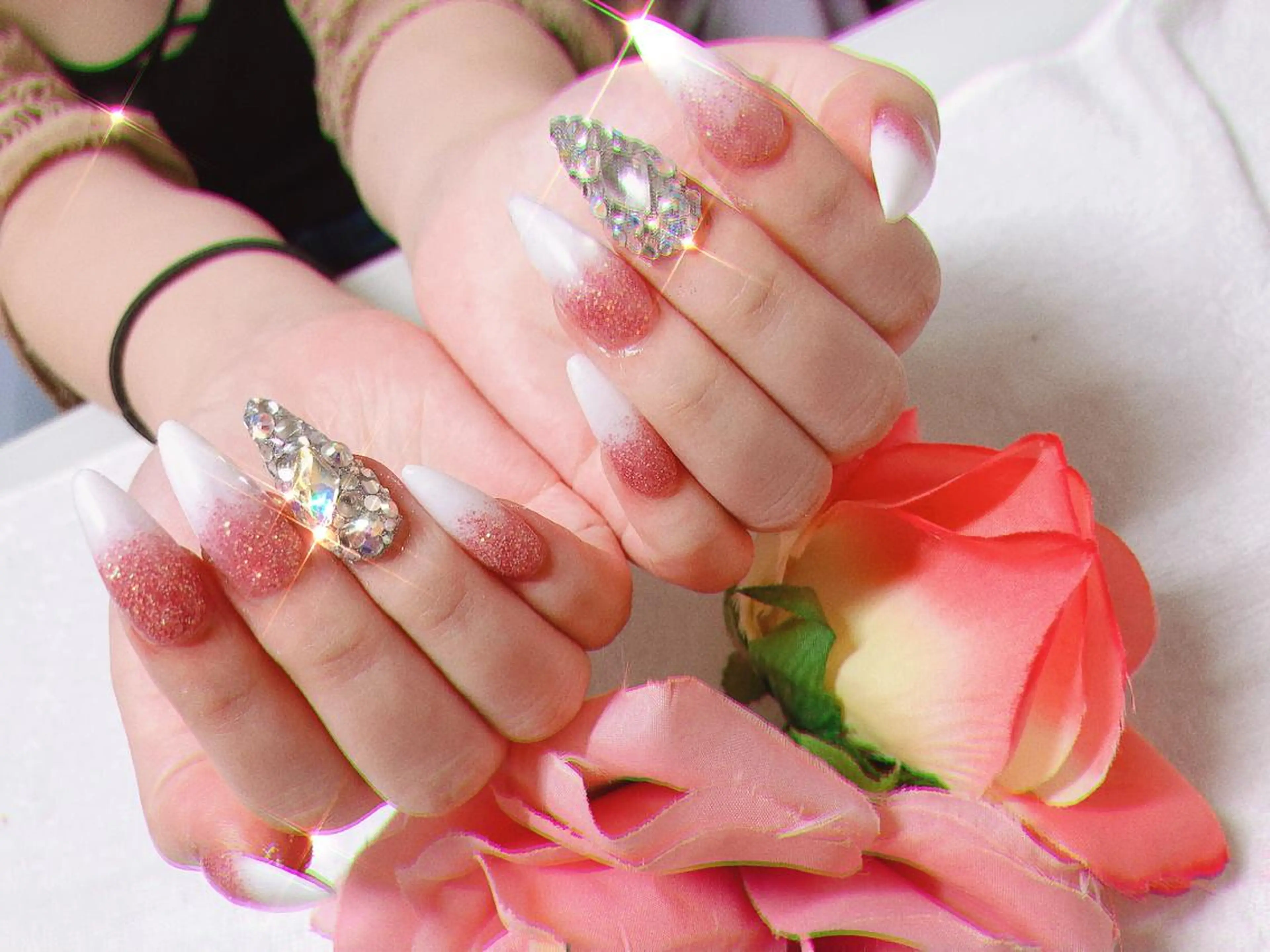 ミディアム ネイル ハンドネイル 《LB》ラブリエ Nail&eyeのマツエク・マツパデザイン