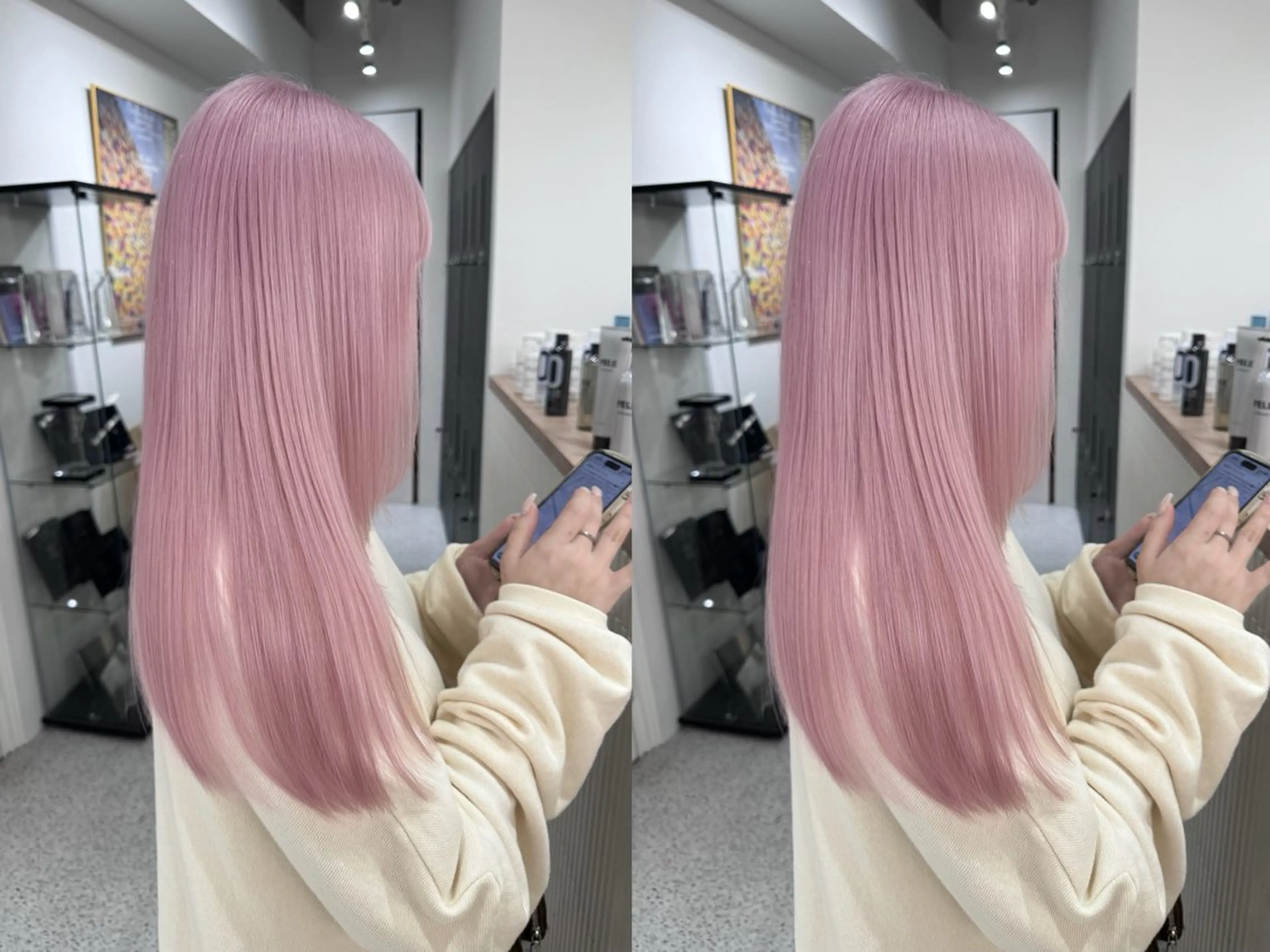 カラー ヘアカラー トリートメント ハイトーン/PELE 原宿/Kanau🥀のヘアスタイル