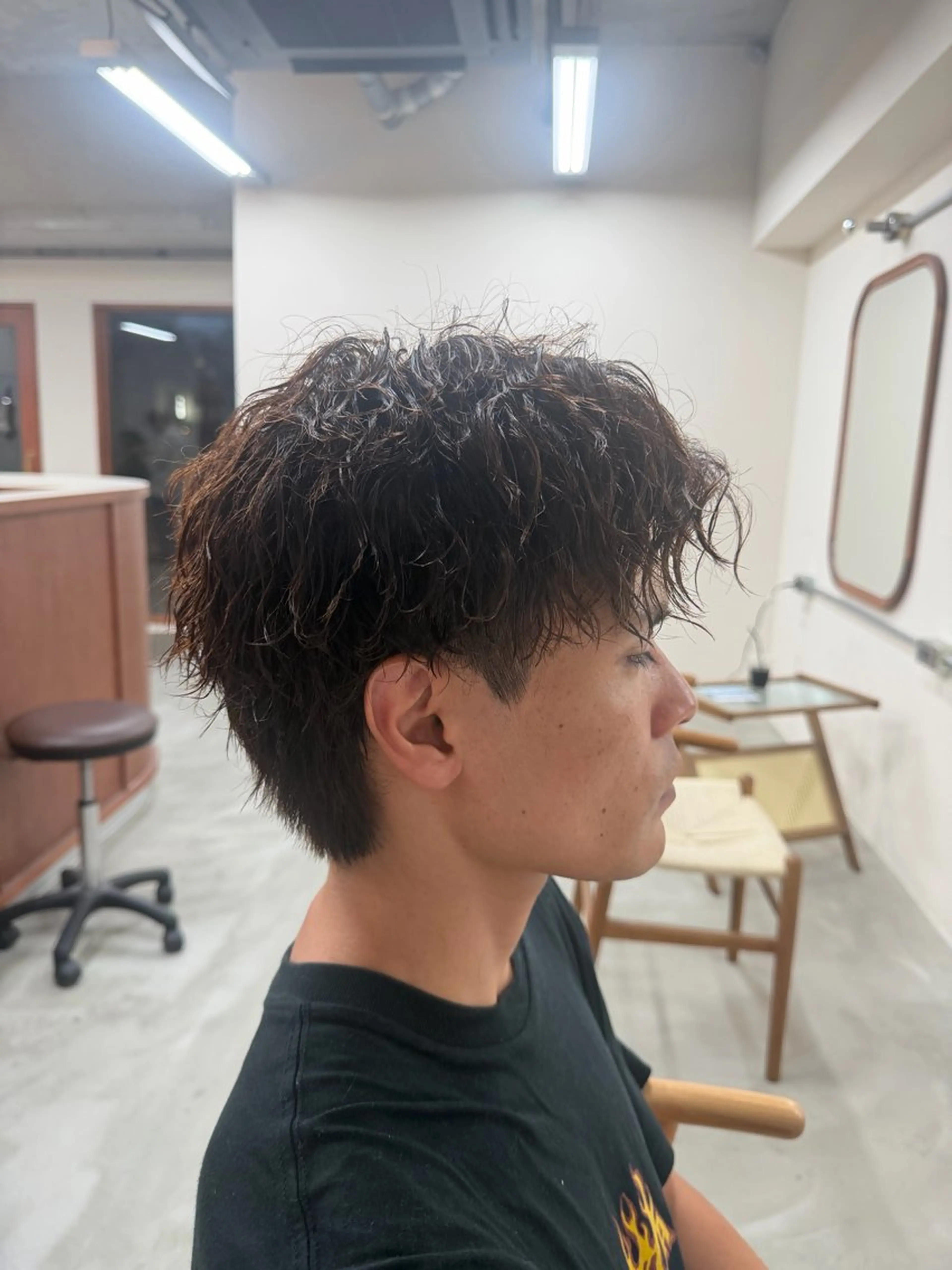 ロング パーマ メンズ カット パーマ パーマ特別価格🔥 宇宙のヘアスタイル