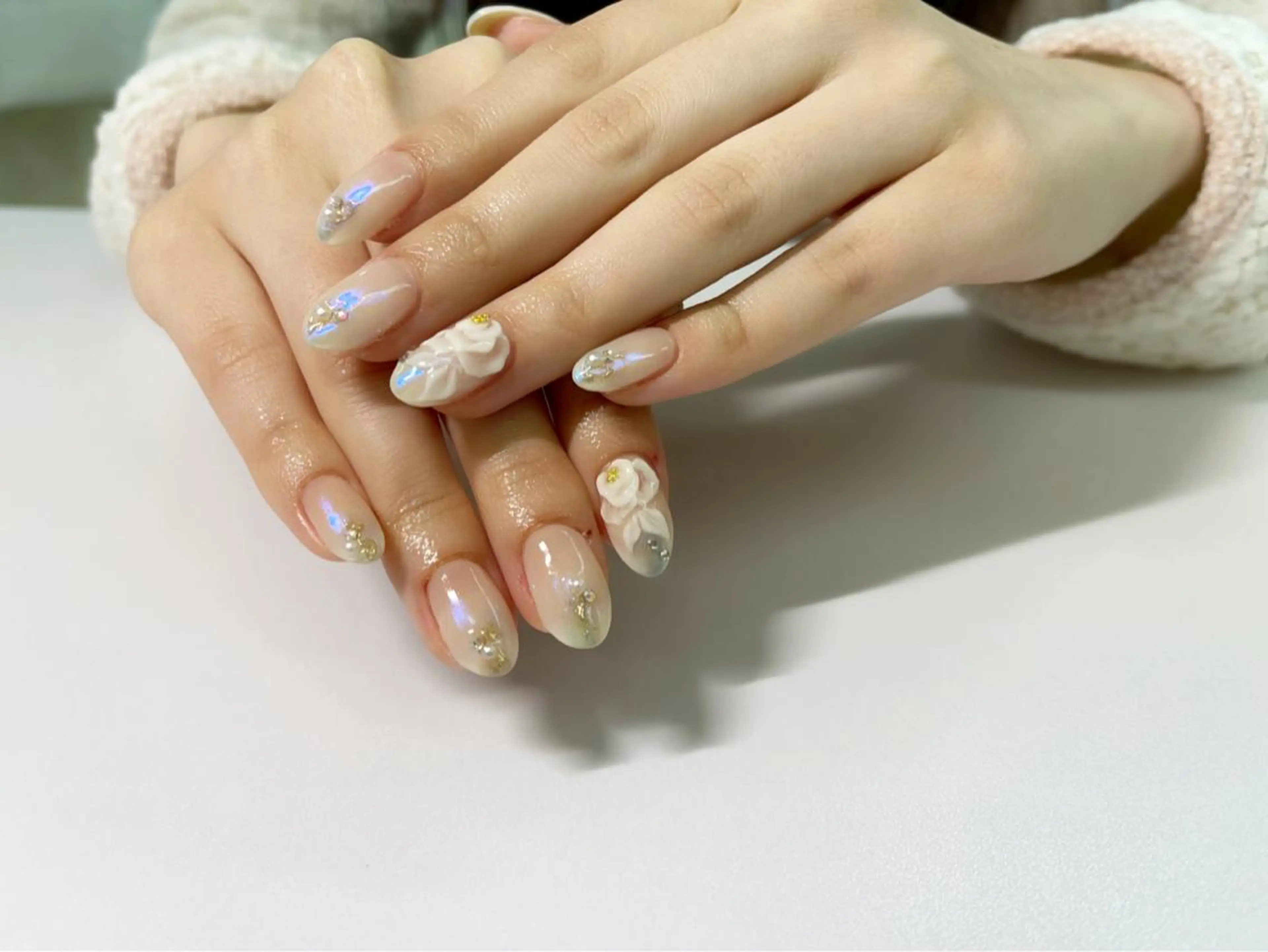 カラー ハンドネイル sharesalon PESCAのネイルデザイン