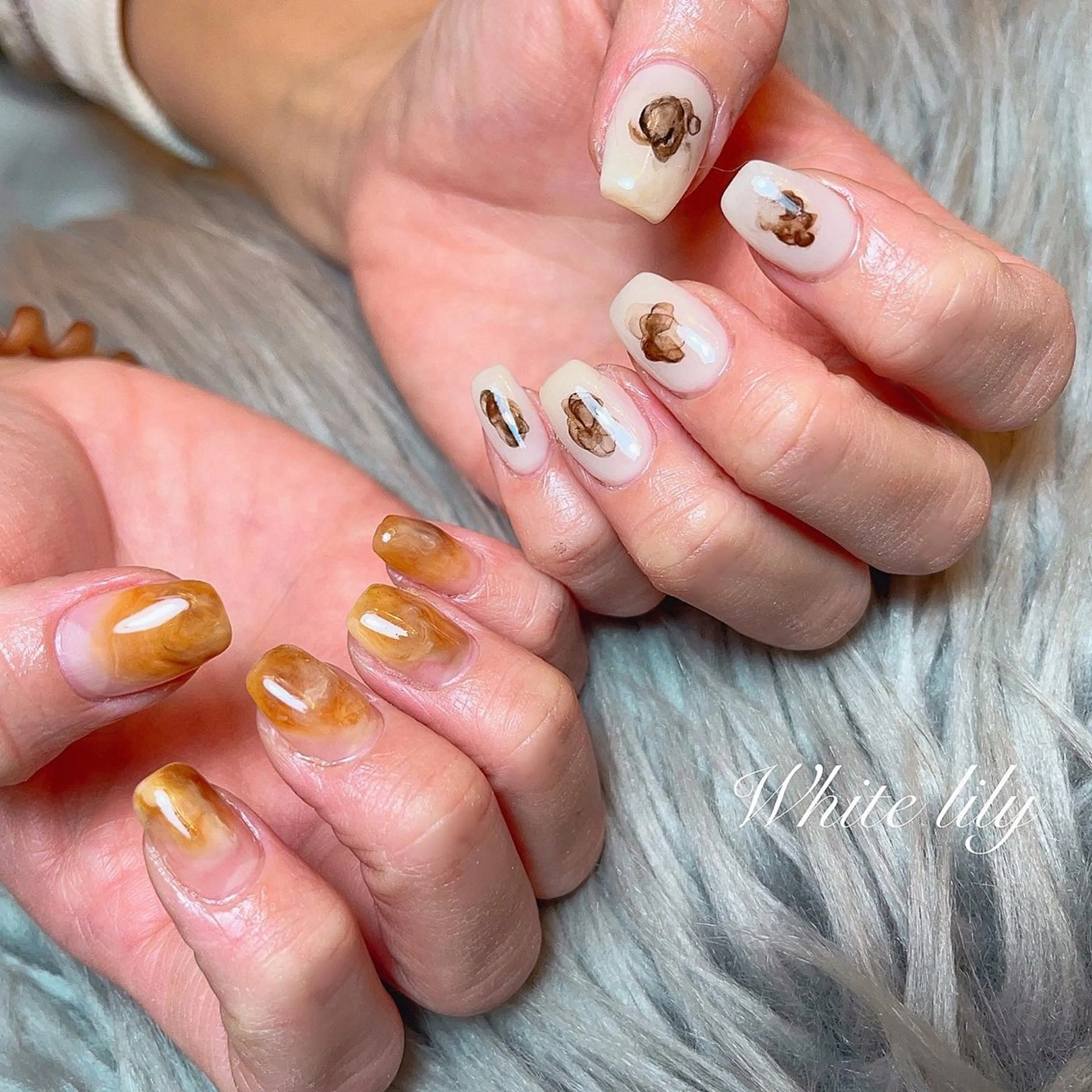 ネイル ハンドネイル White lily所属・牧田 雅世のネイルデザイン