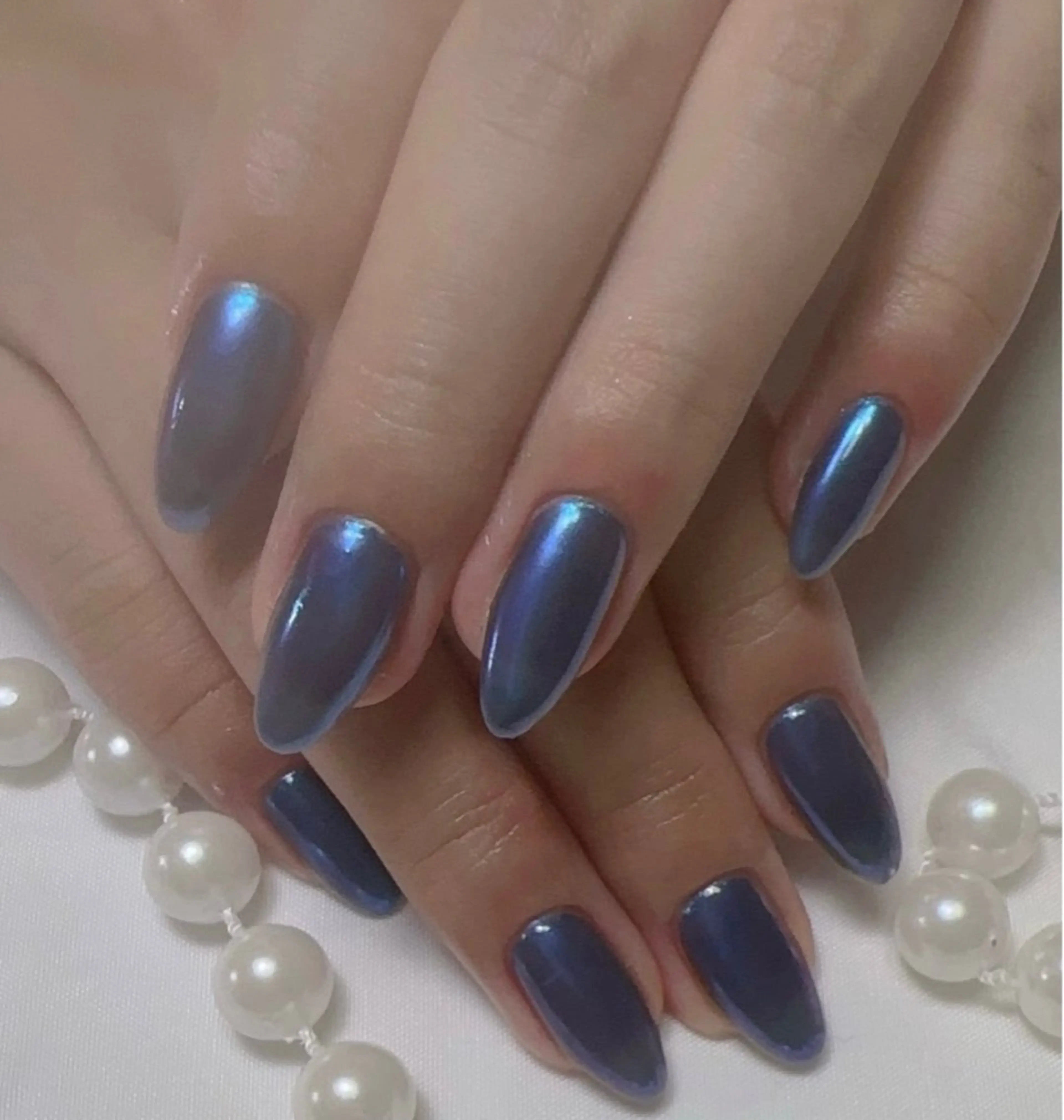 ネイル ミラーネイル 米澤 ハナユキのネイルデザイン