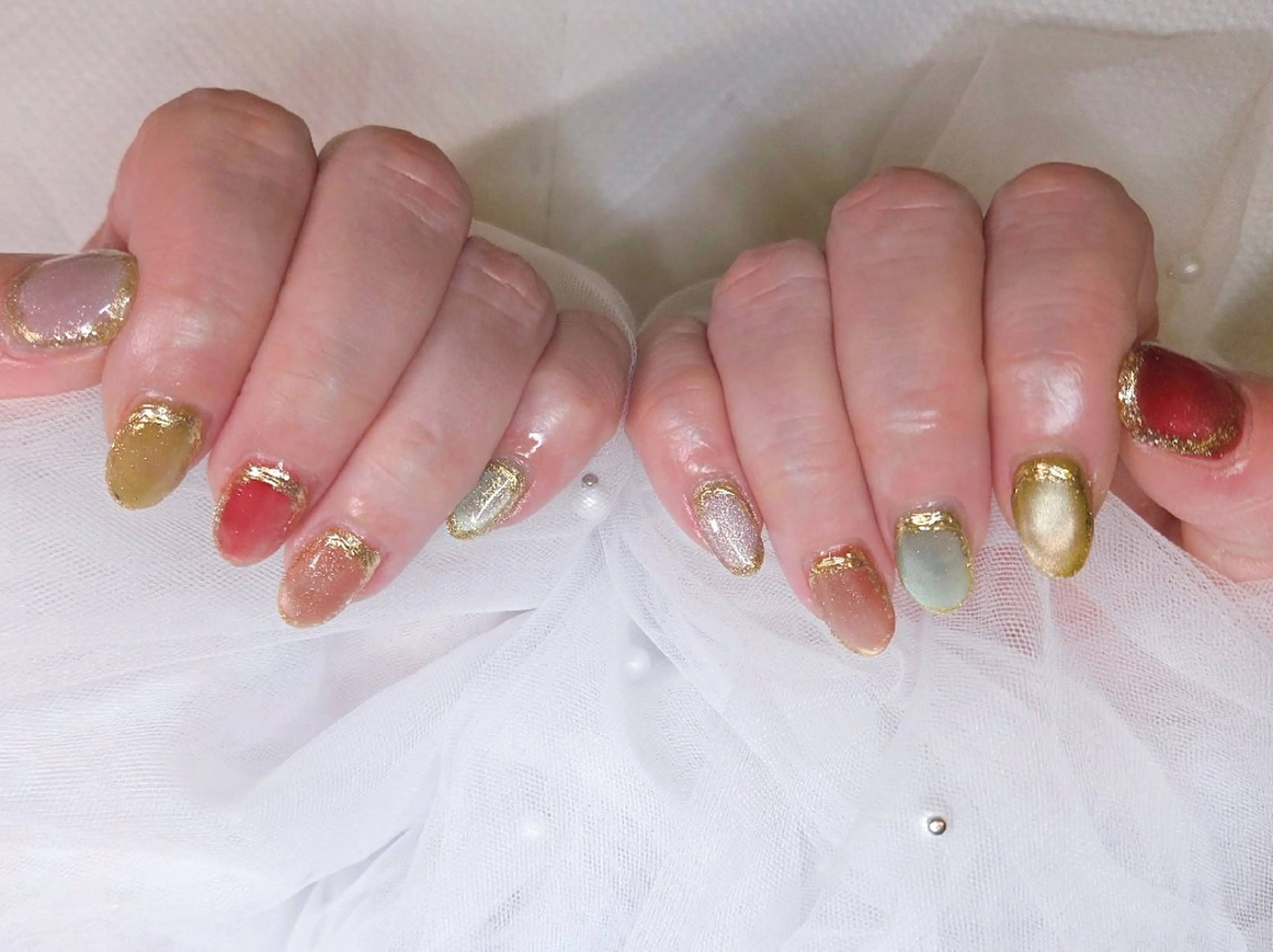 ネイル キラキラネイル 持ち込み nailsaron kohiroのネイルデザイン