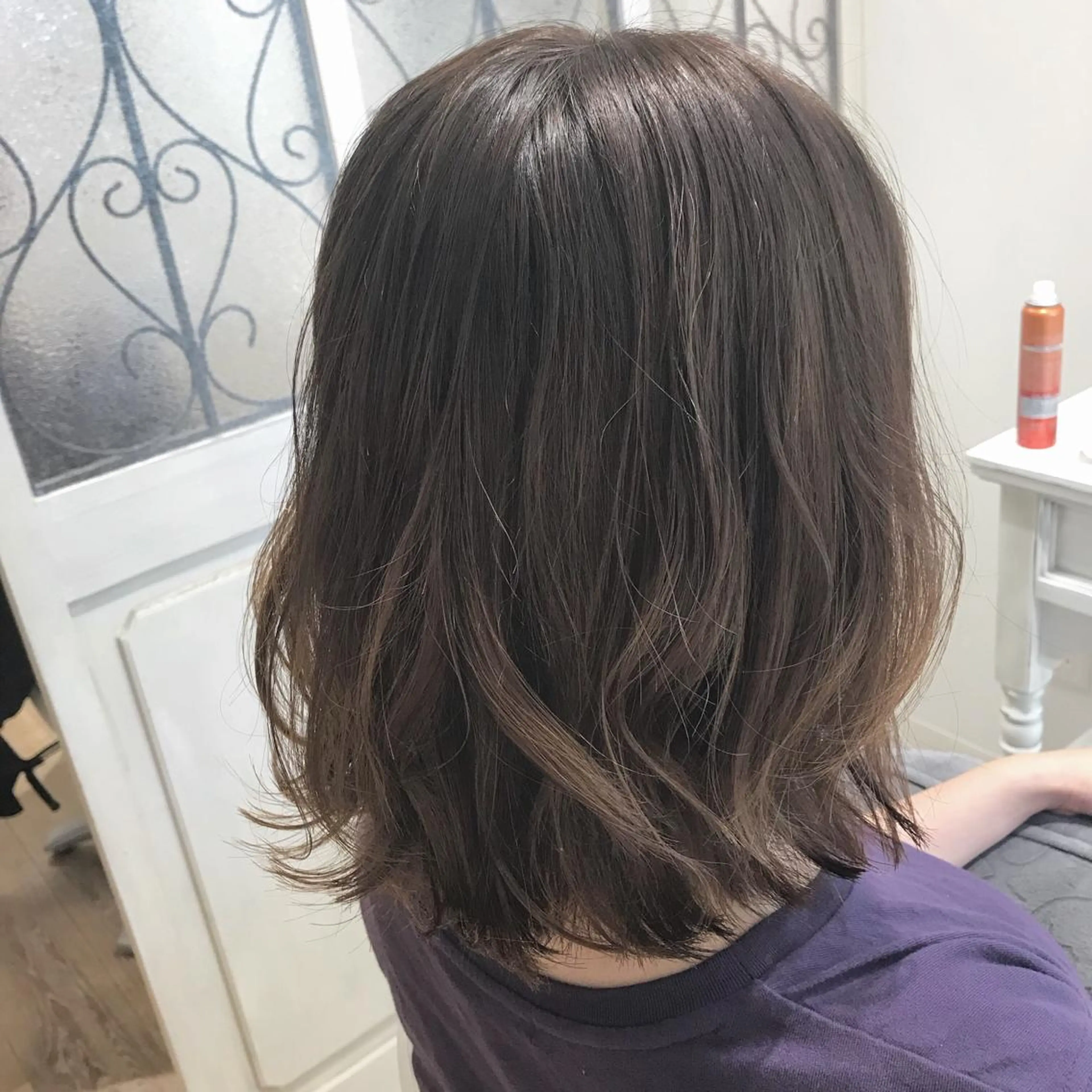 ミディアム ボブ レイヤーカット 🥛洒落髪小顔cut なら龍崎🥛のヘアスタイル