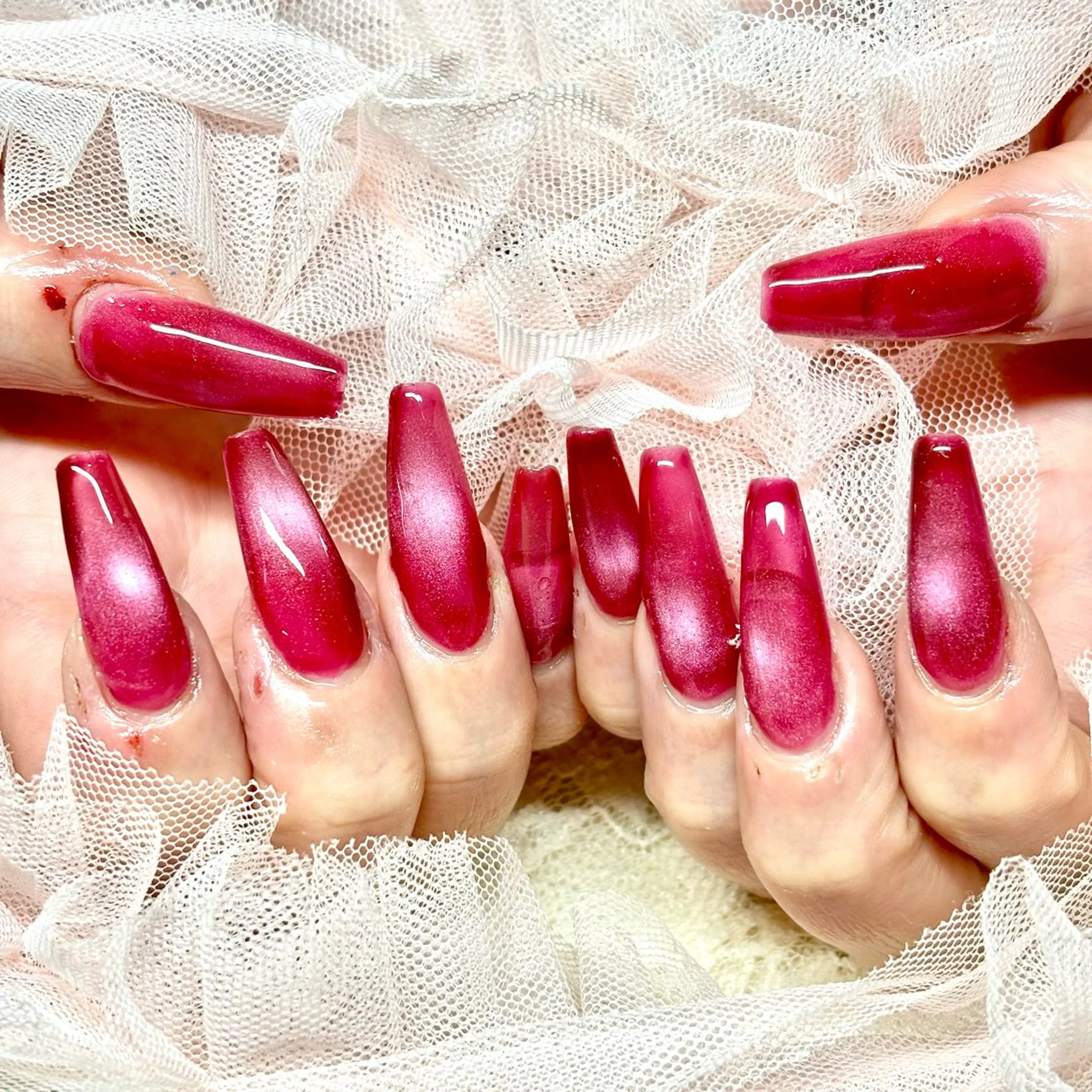 ネイル マグネットネイル スカルプネイル 春ネイル ワンホンネイル miminon 自宅ネイルサロンのネイルデザイン