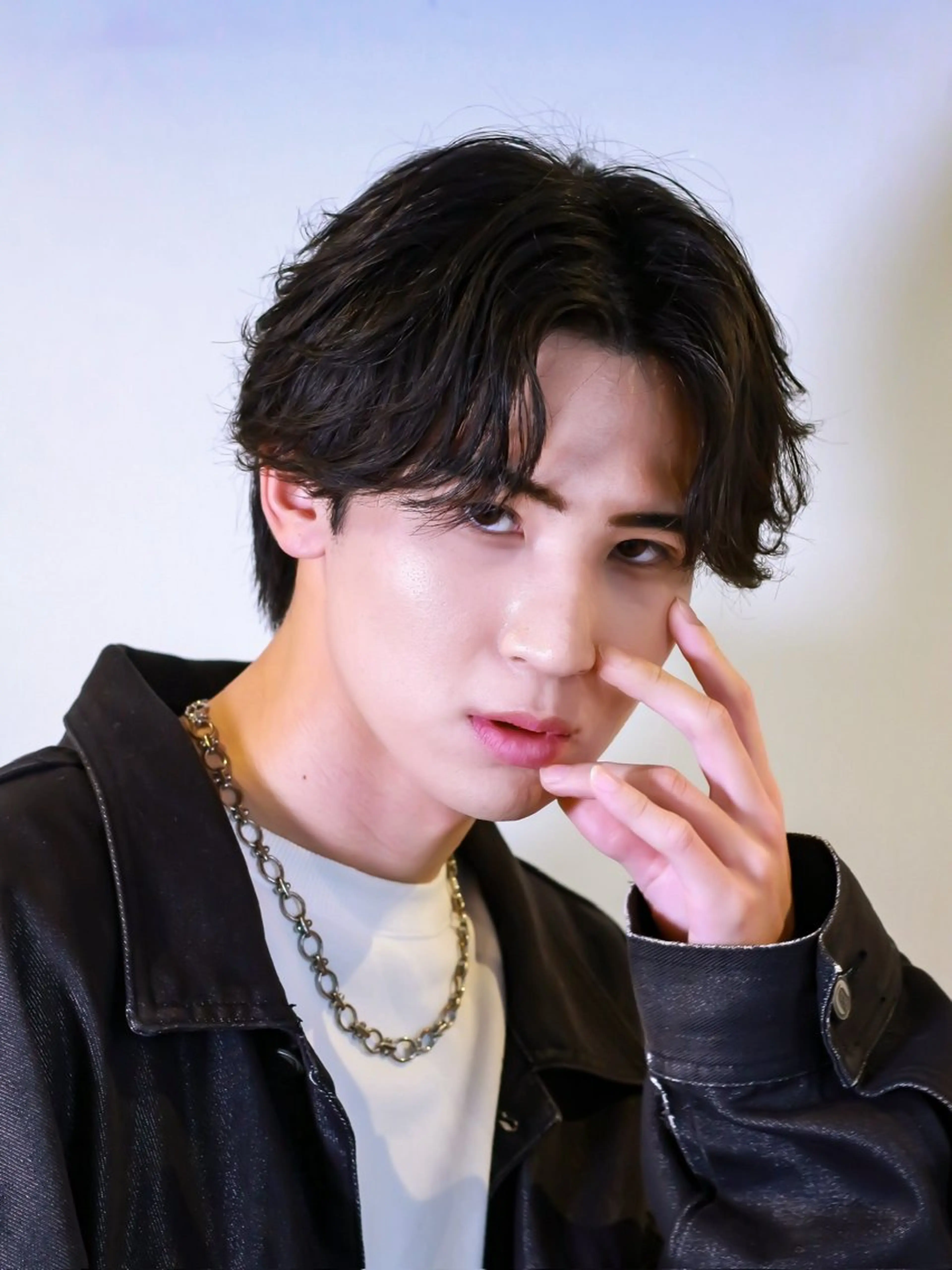 メンズ センターパート 遠藤悠大/メンズ縮毛 /メンズカットのヘアスタイル