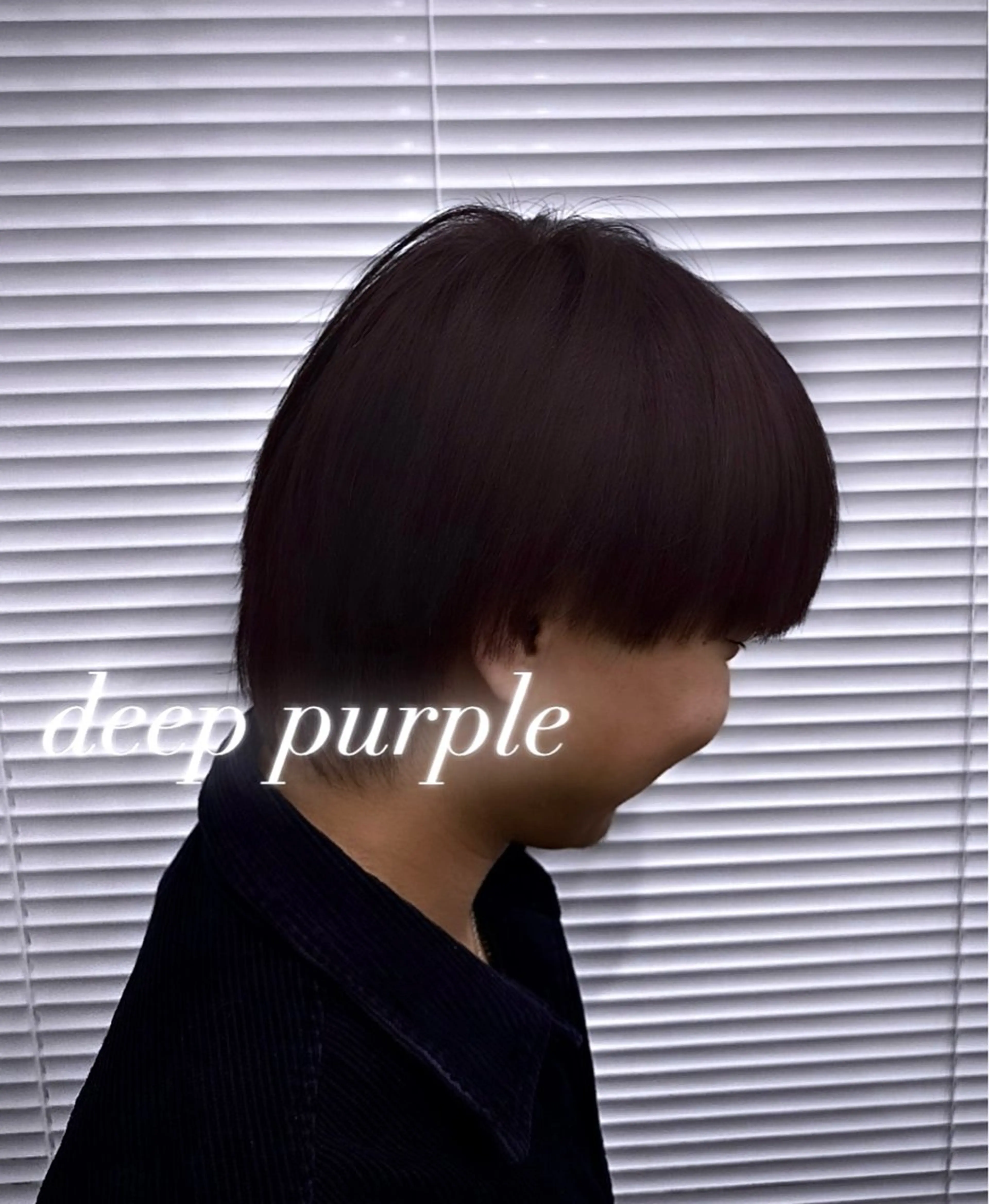 ミディアム カラー ブリーチ ディープパープル パープルカラー 透明感カラー/ メンズパーマ/竜希のヘアスタイル