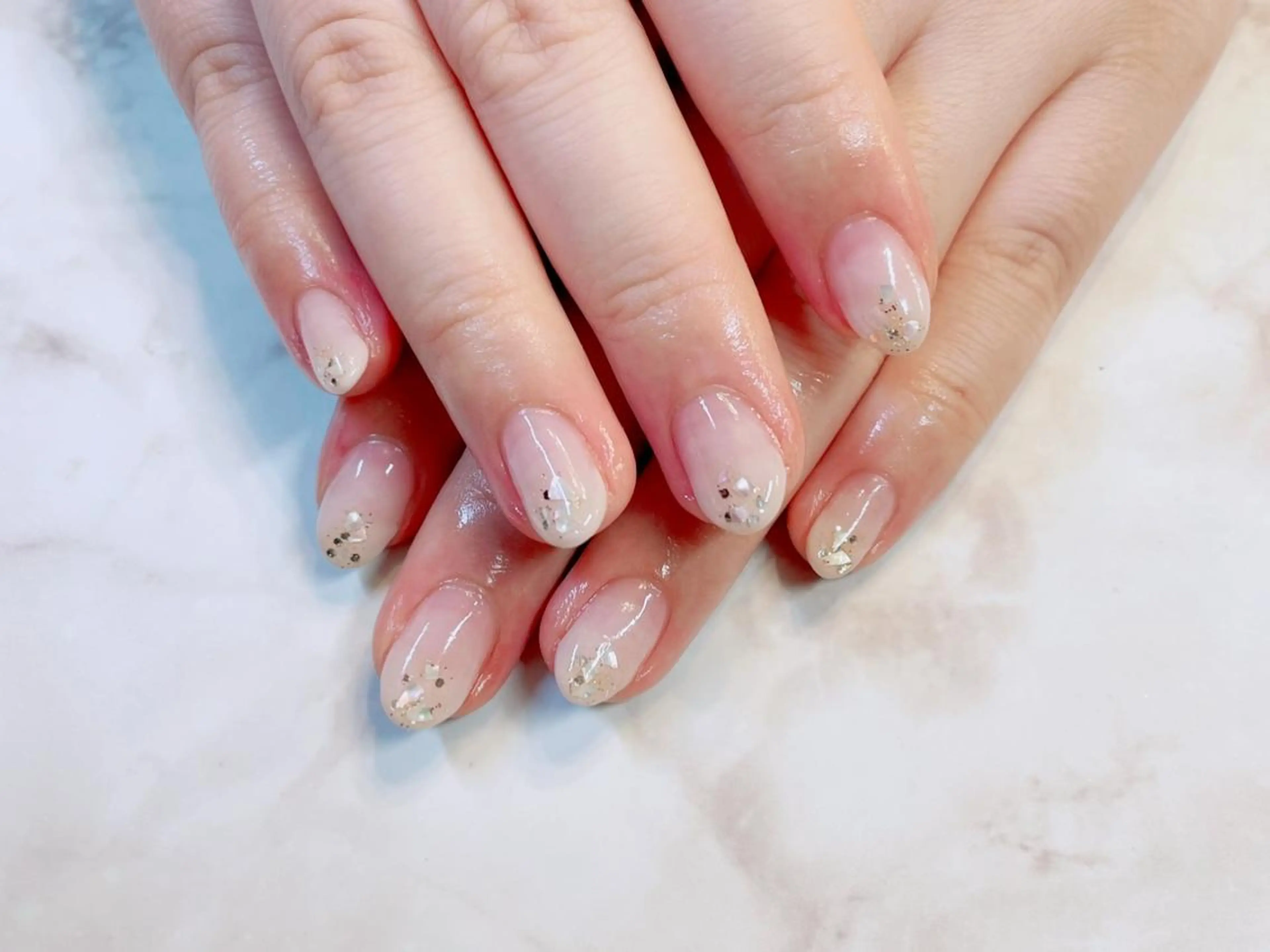 ネイル アートネイル ジェルネイル ニュアンスネイル パラジェル Nailist Honamiのネイルデザイン