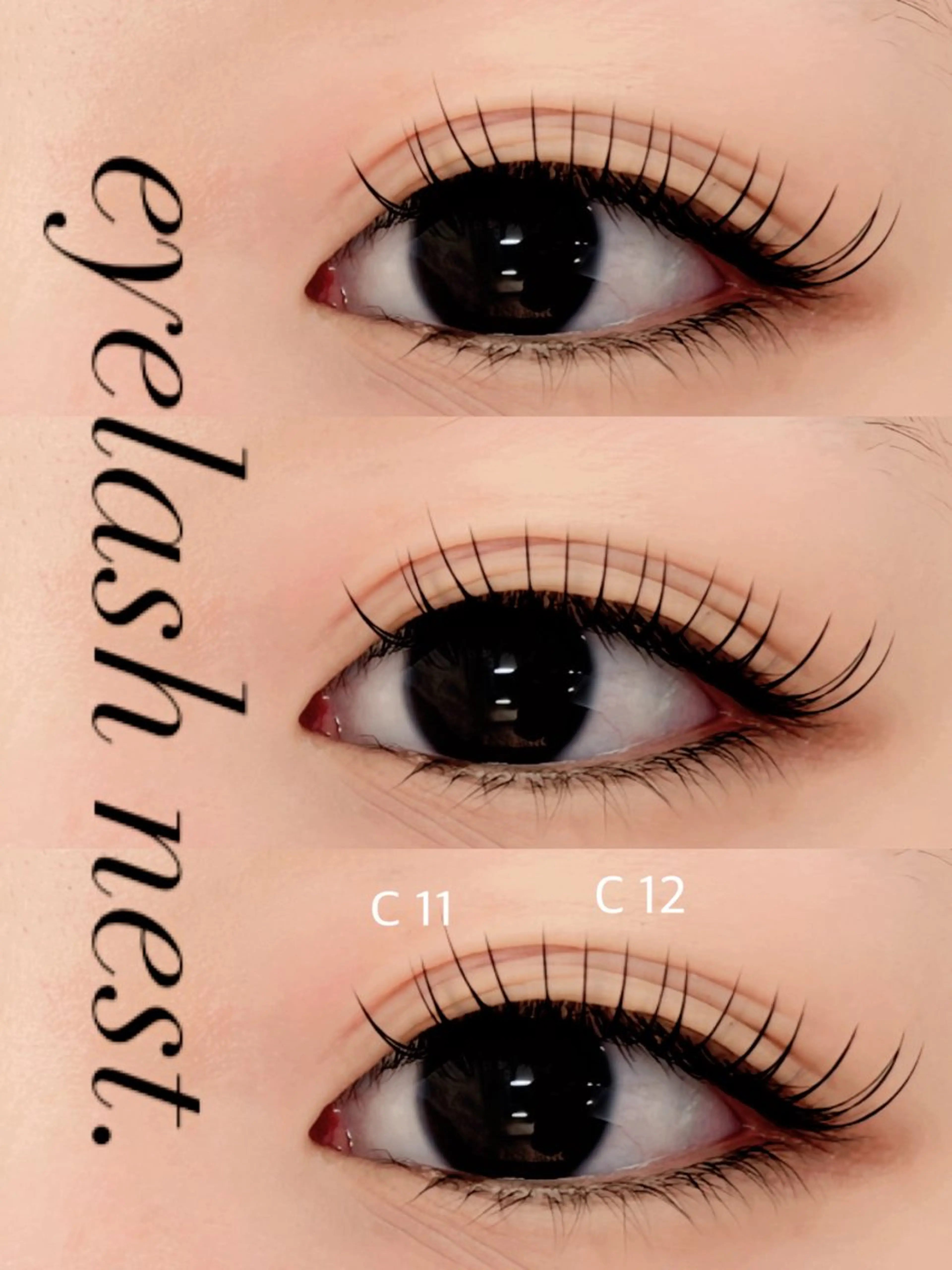 マツエク・マツパ フラットラッシュ 🤍nest. エリ🤍のマツエク・マツパデザイン