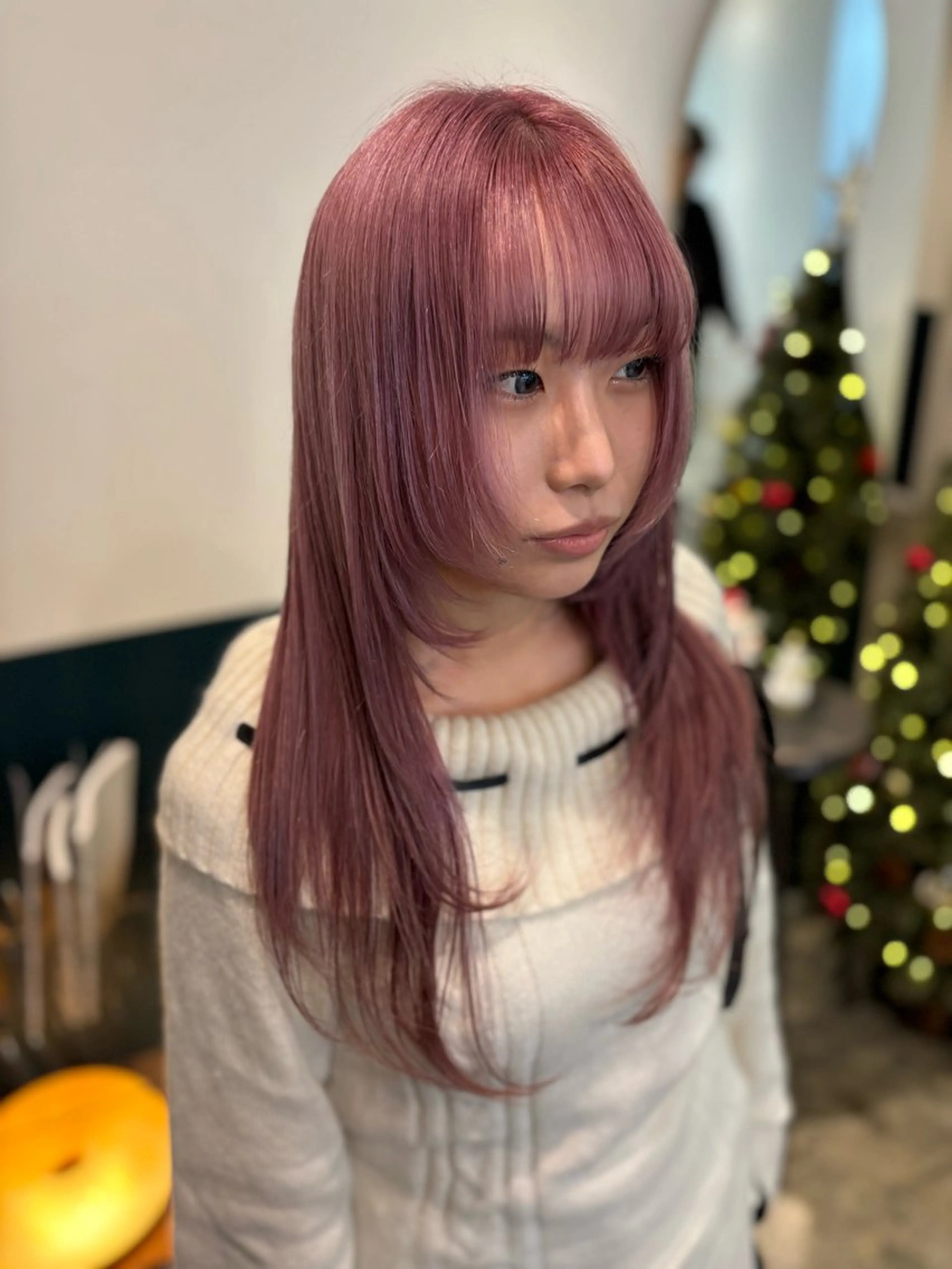 ロング レイヤーカット カット ヘアカラー ☁️RIKA☁️ @ri2_____bのヘアスタイル