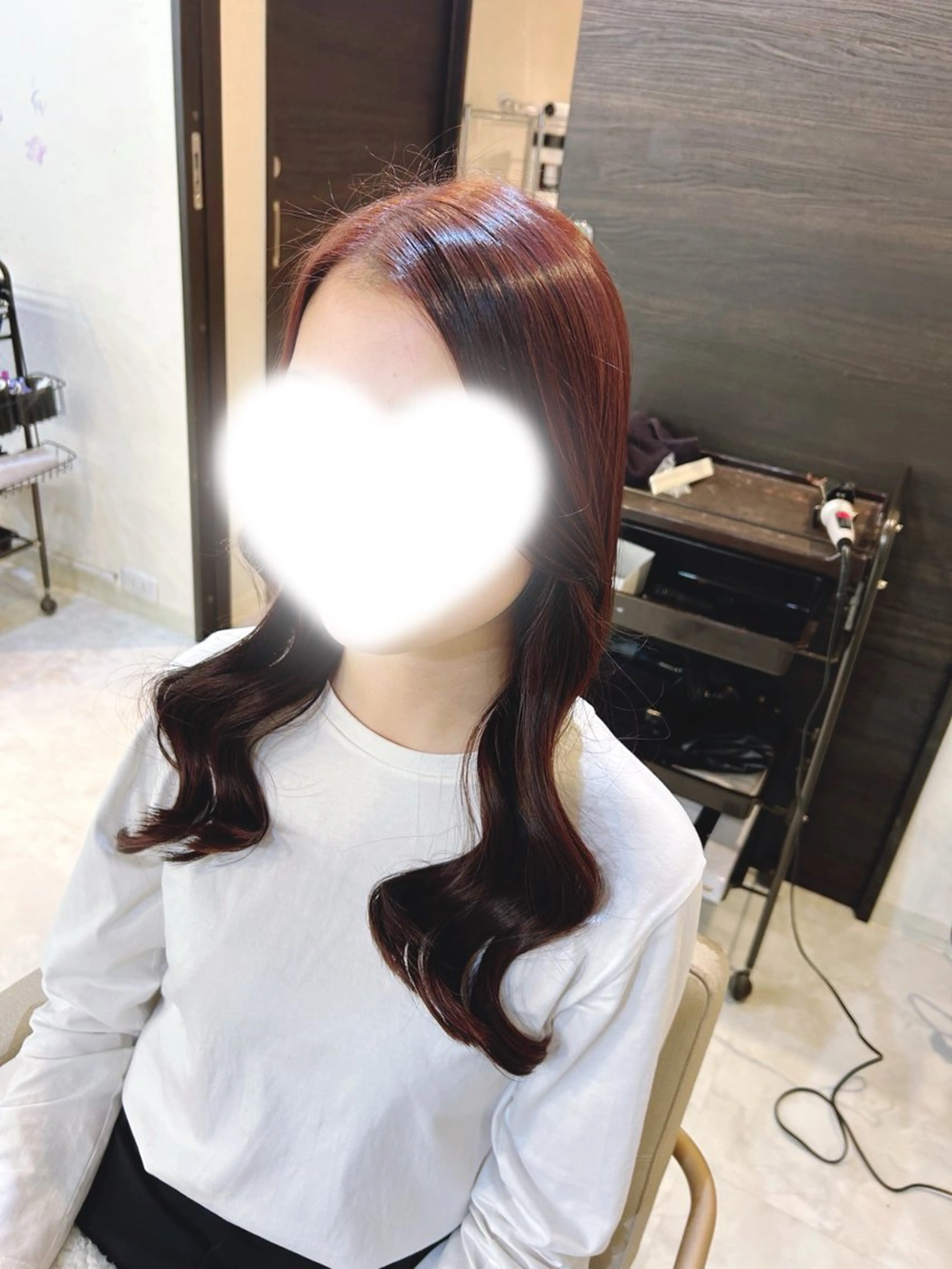 ロング カラー ボルドーカラー ブラウンカラー ヒナ🐣‪ /HINAのヘアスタイル