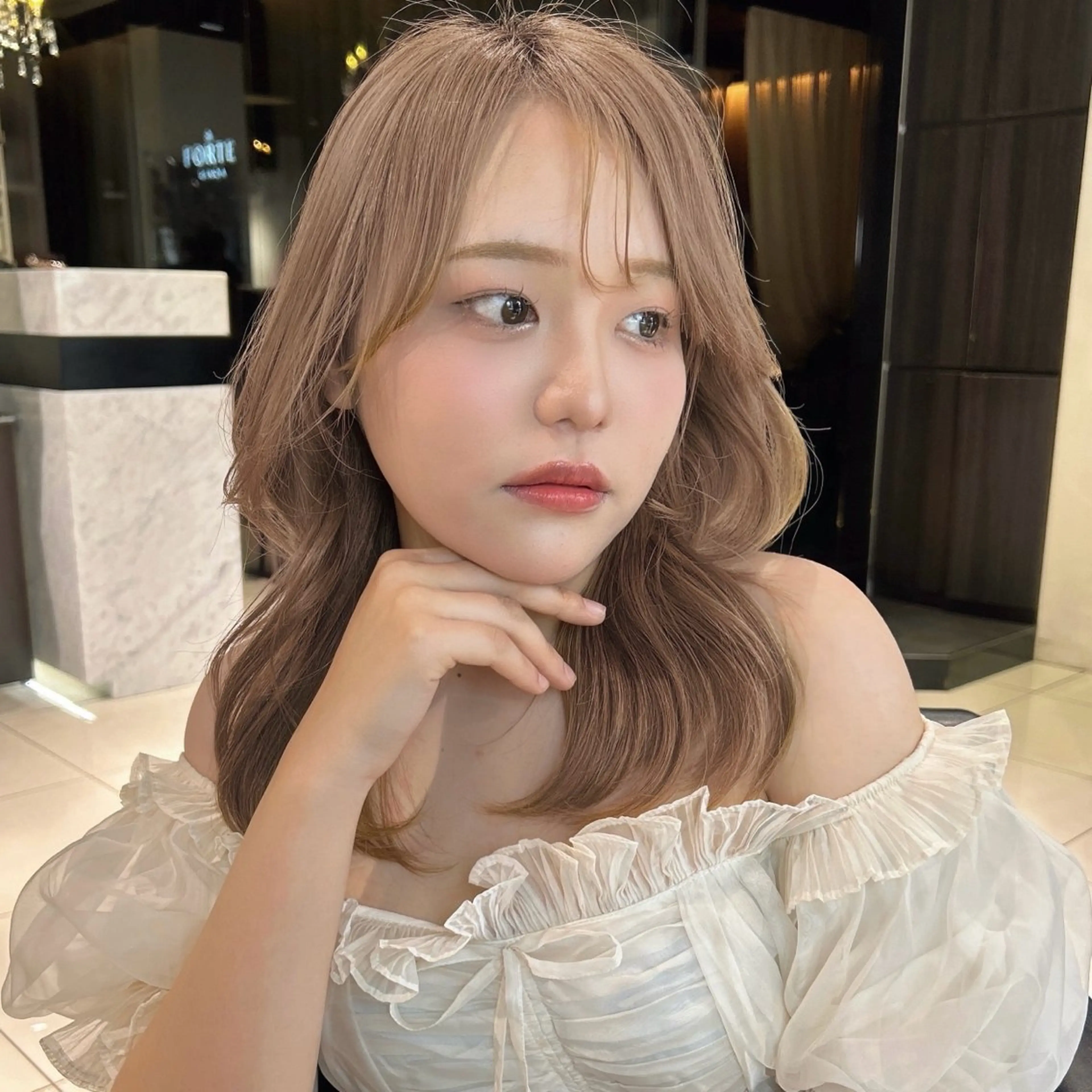 ロング カラー カット ヘアカラー トリートメント 透明感カラー 古山 結季🌙🖤のヘアスタイル