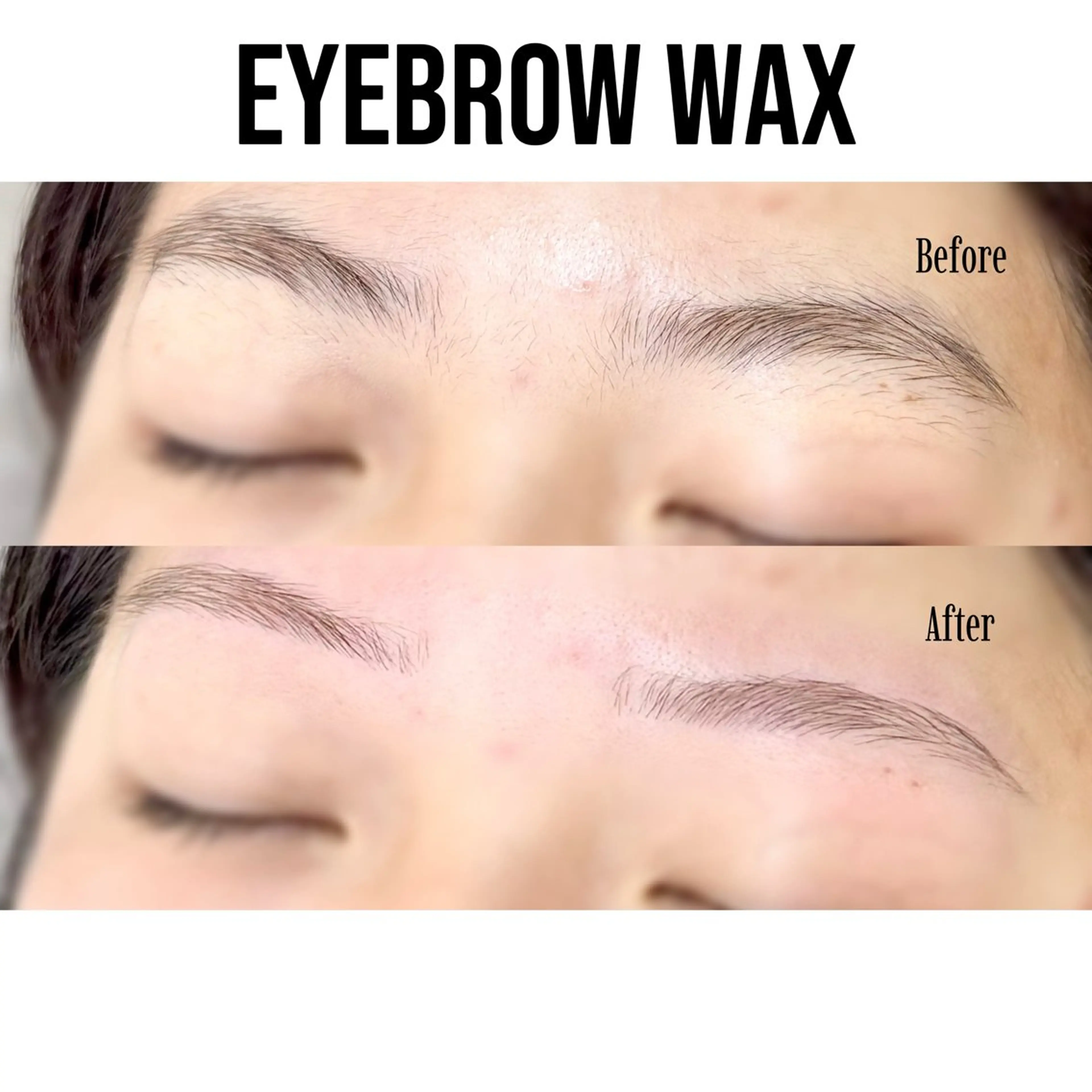 ⭐️アイブロウWax（間引きあり）⭐️※メイク無⚠️注意事項を必ずお読み下さいの写真