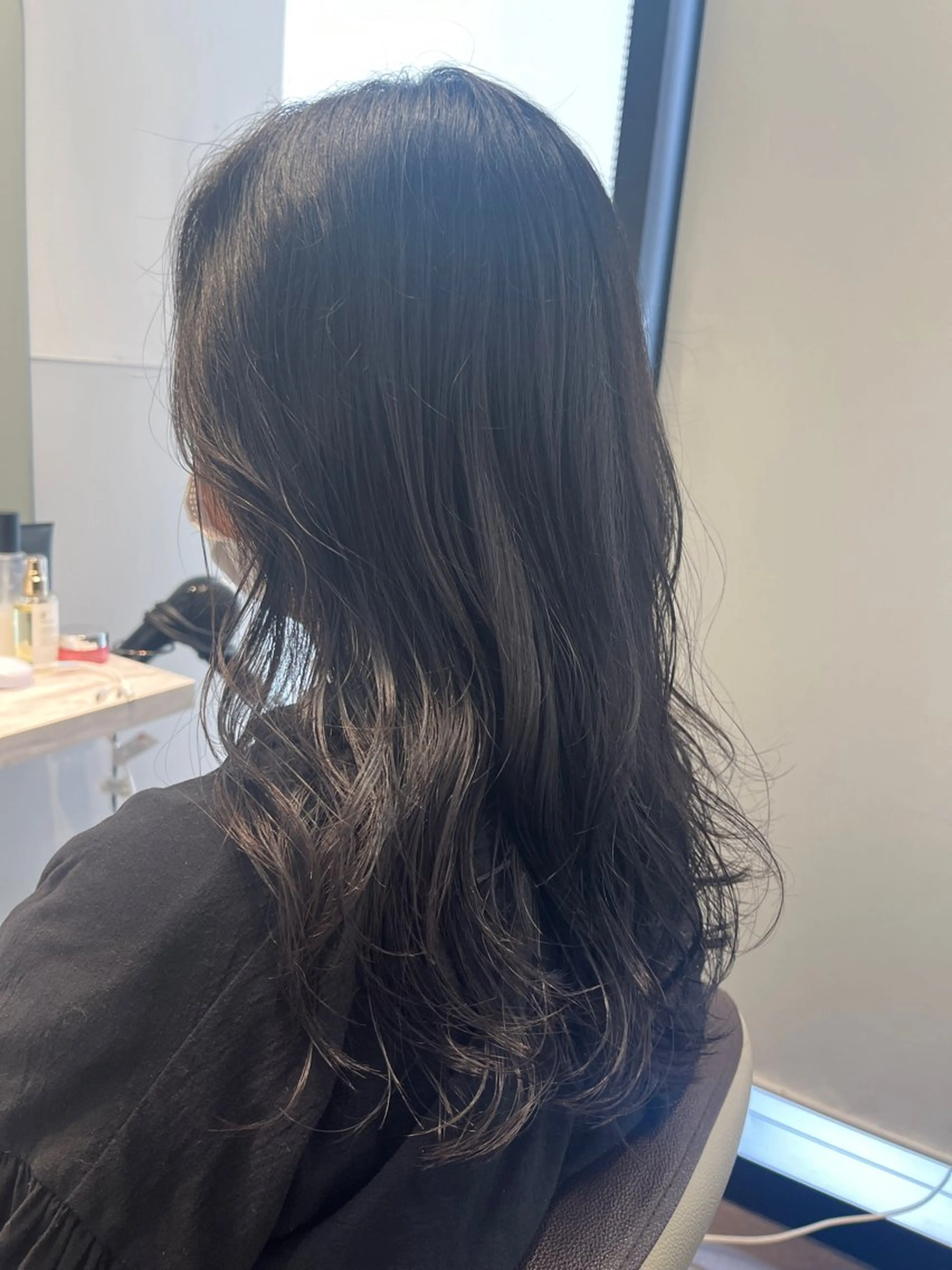 セミロング カラー 髪質改善 トリートメント 藤井 仁紀のヘアスタイル