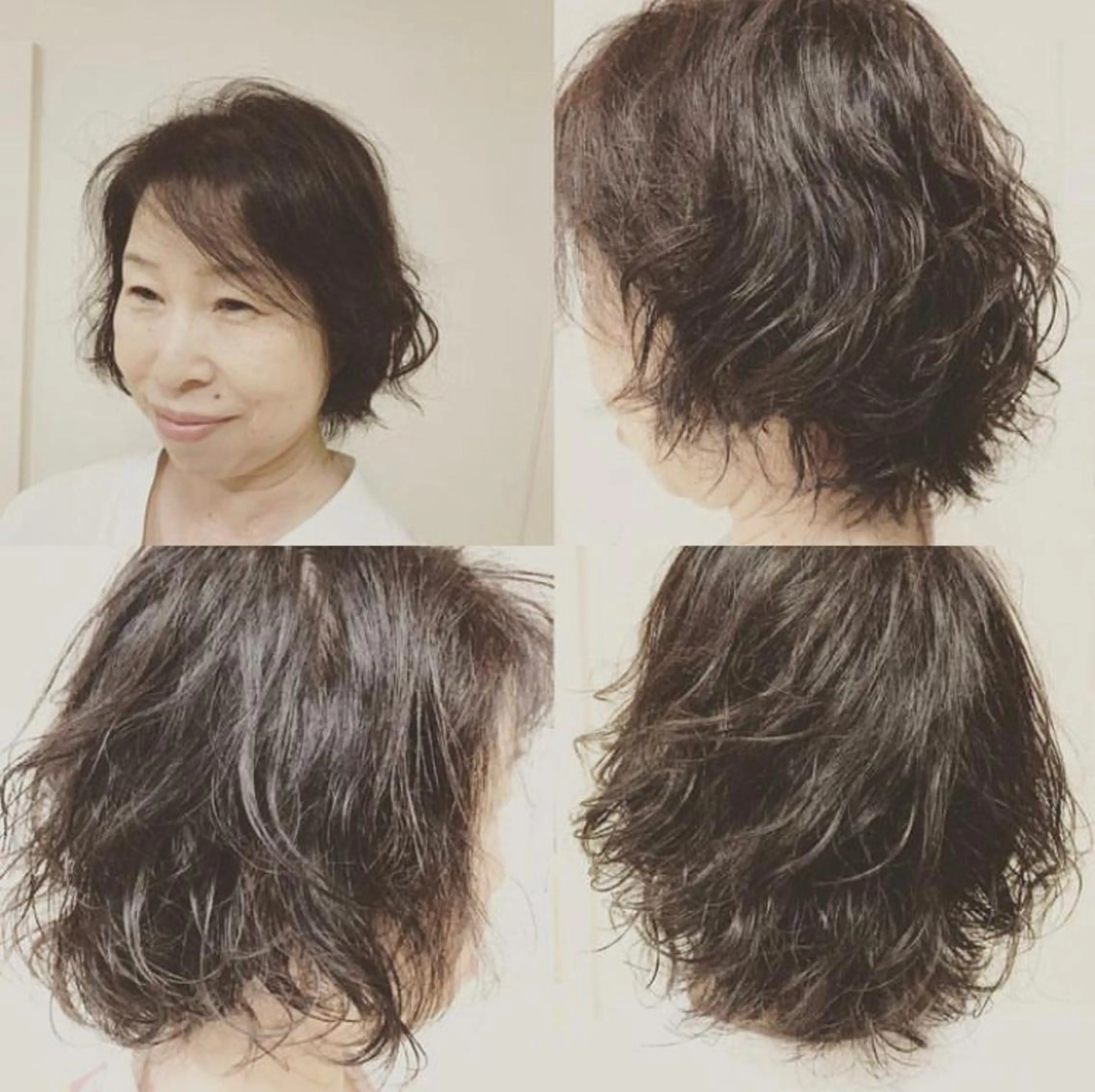 ミディアム カラー パーマ 横田  尚登のヘアスタイル