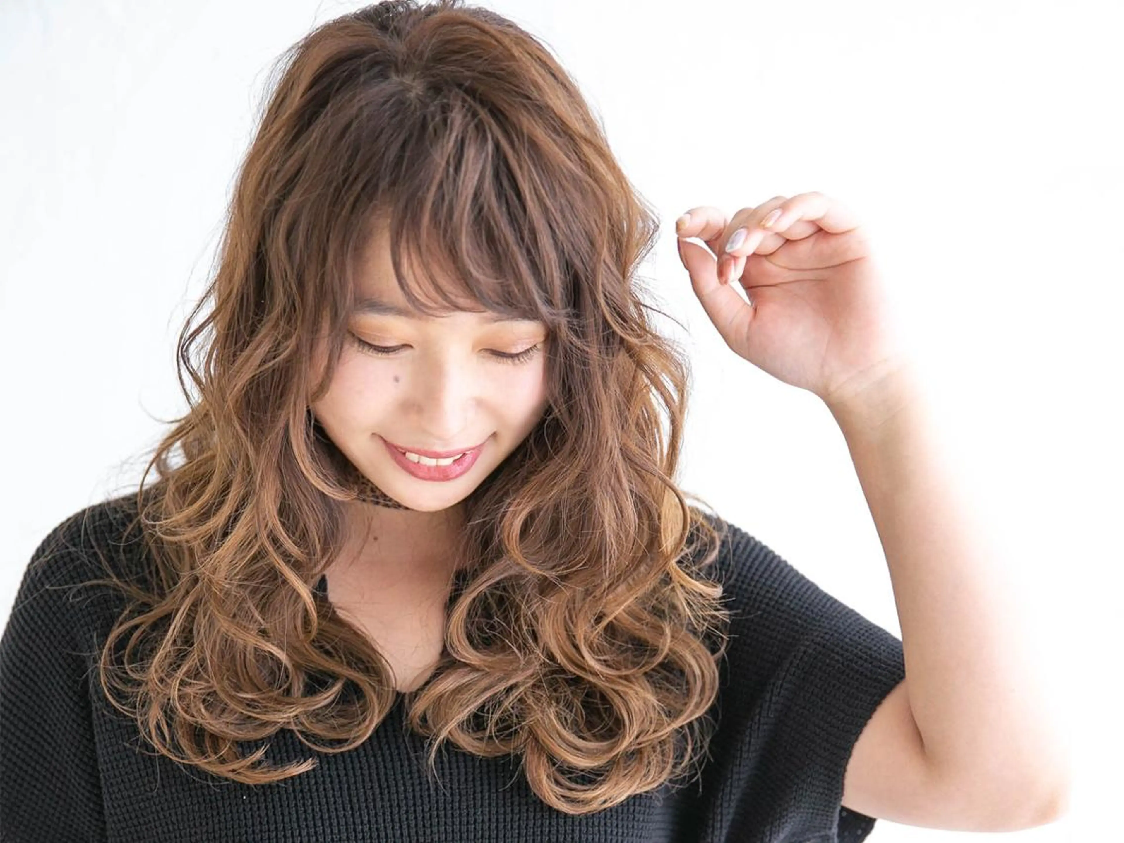 セミロング 美髪ヘア 藤田友輝のヘアスタイル