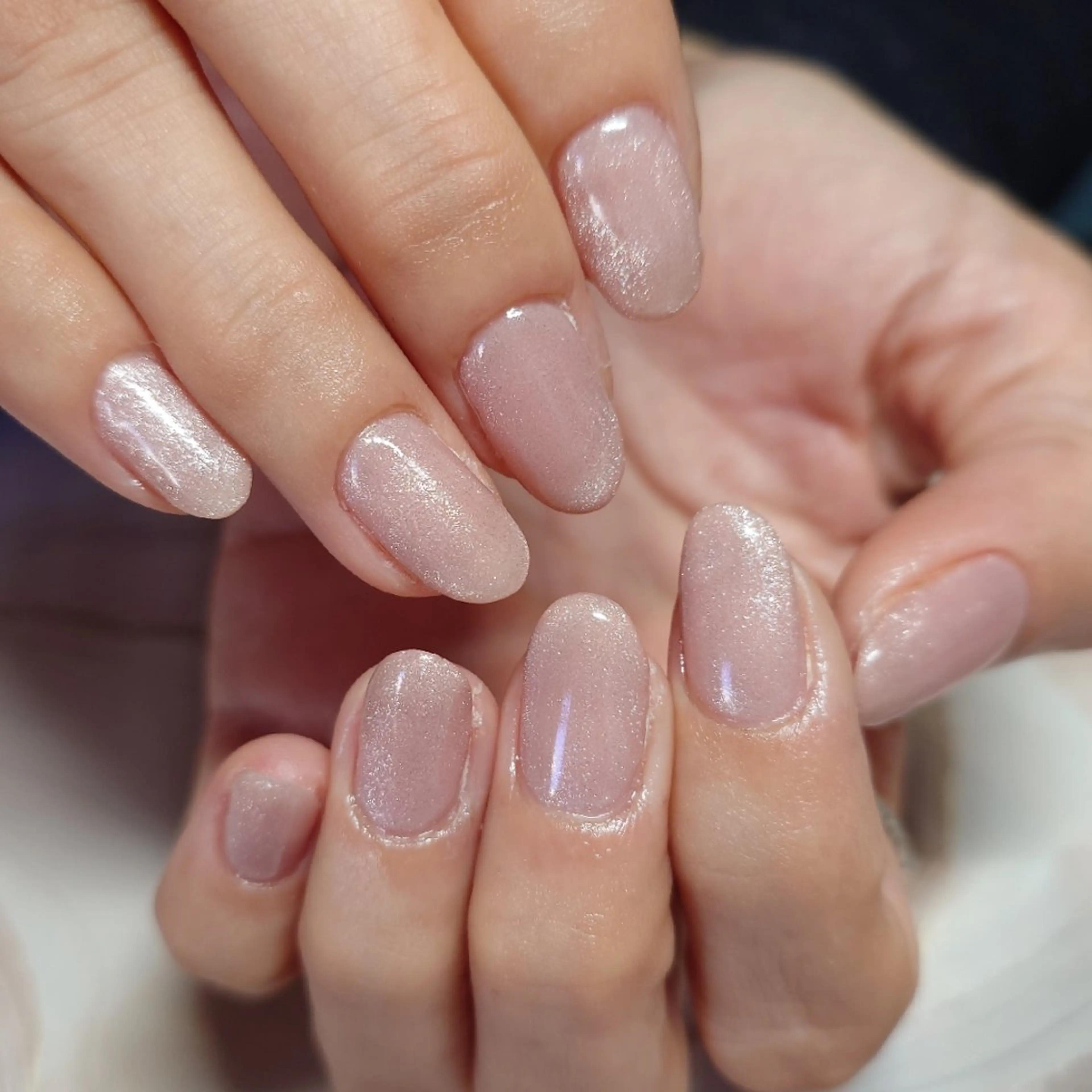 ネイル キラキラネイル マグネットネイル ピンク ハンドネイル Lino ＊EMI＊のネイルデザイン