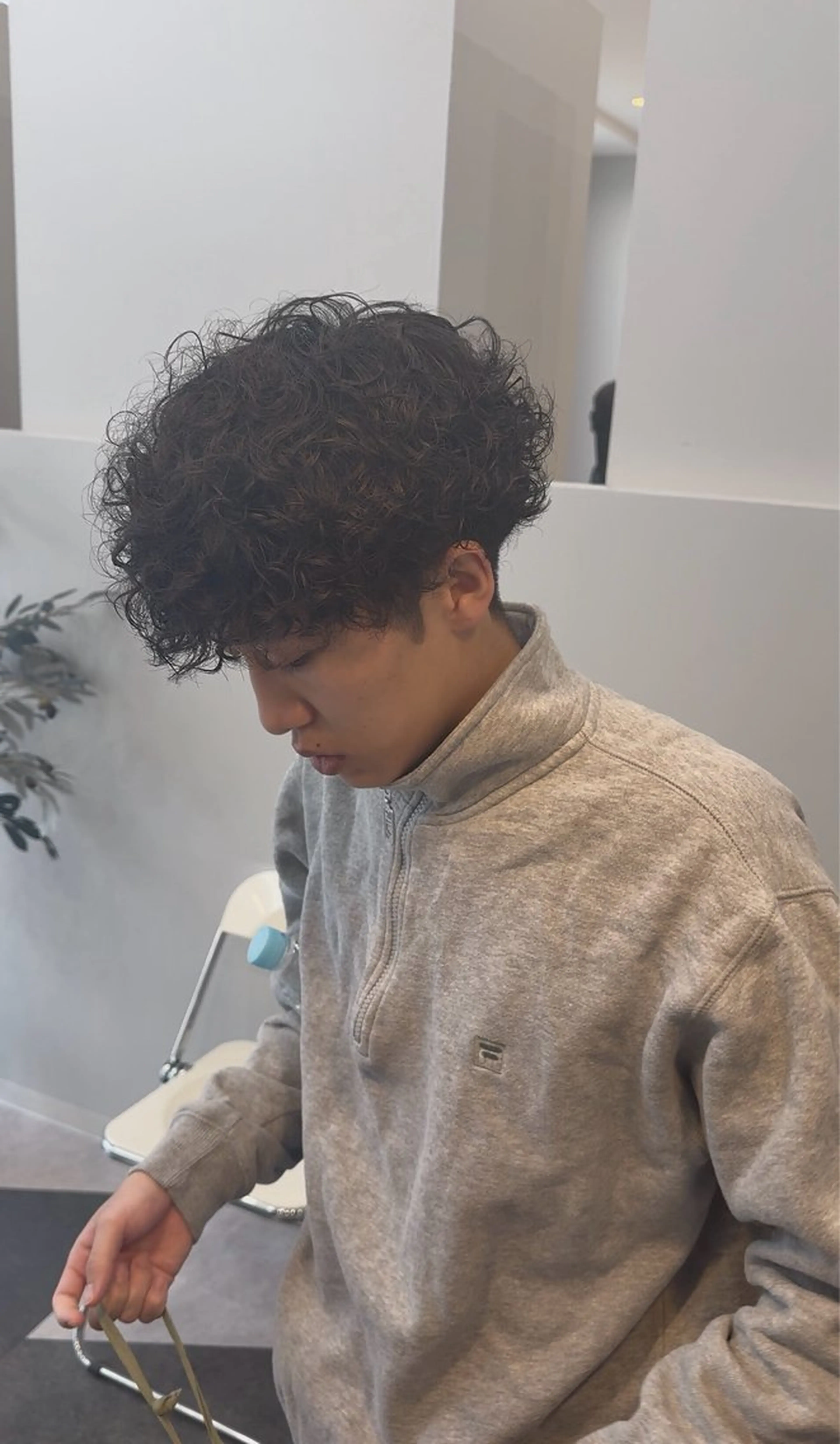 ミディアム カラー パーマ ヘアアレンジ メンズ キッズ ミディアムパーマ メンズパーマ プードルパーマ プードルパーマ 【メンズパーマ特化】 壱岐祥一朗のヘアスタイル