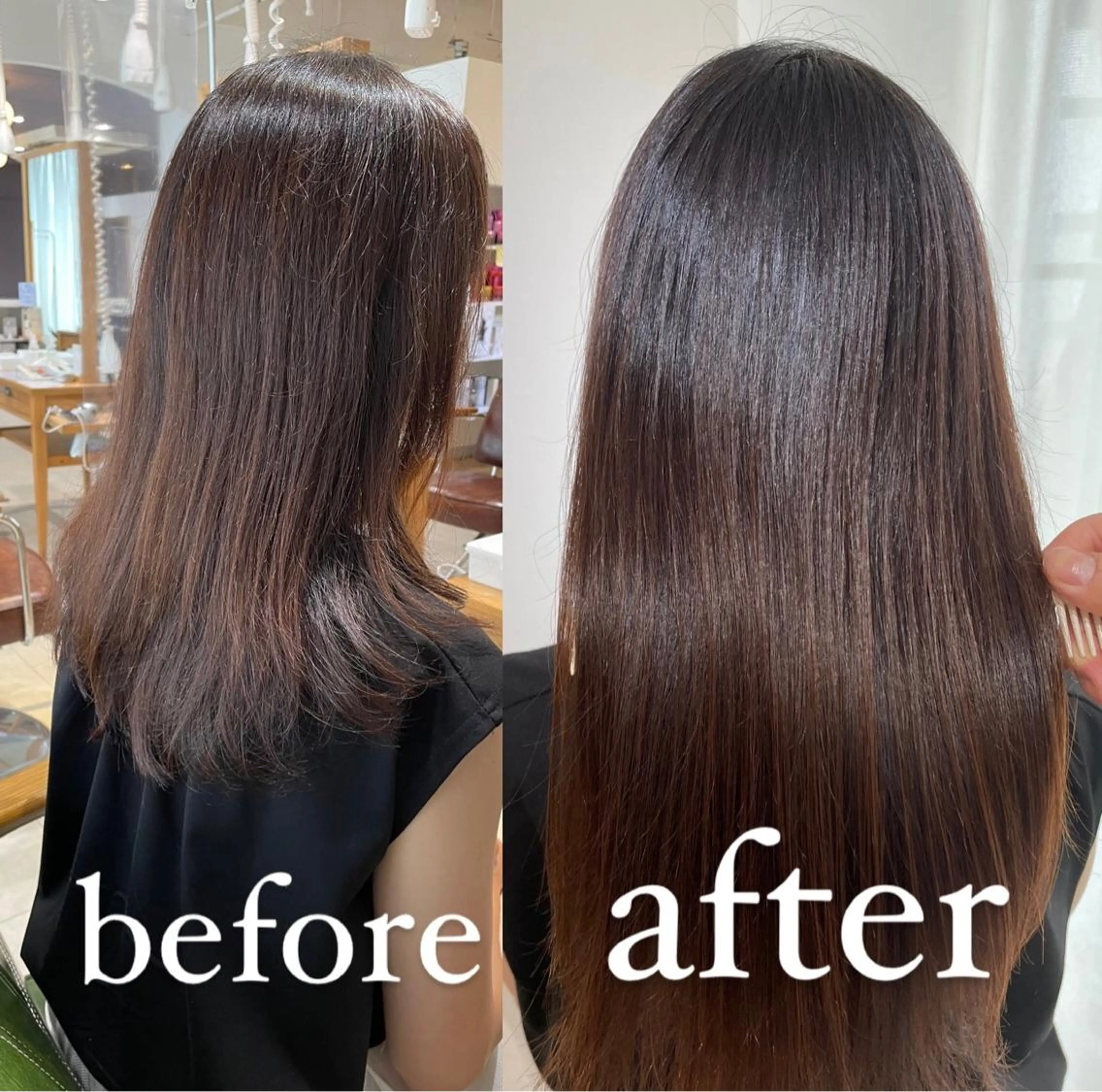 セミロング カラー アクアカラー トリートメント カット ヘアカラー トリートメント 過去一の柔髪ヘア 🌿einshairのヘアスタイル