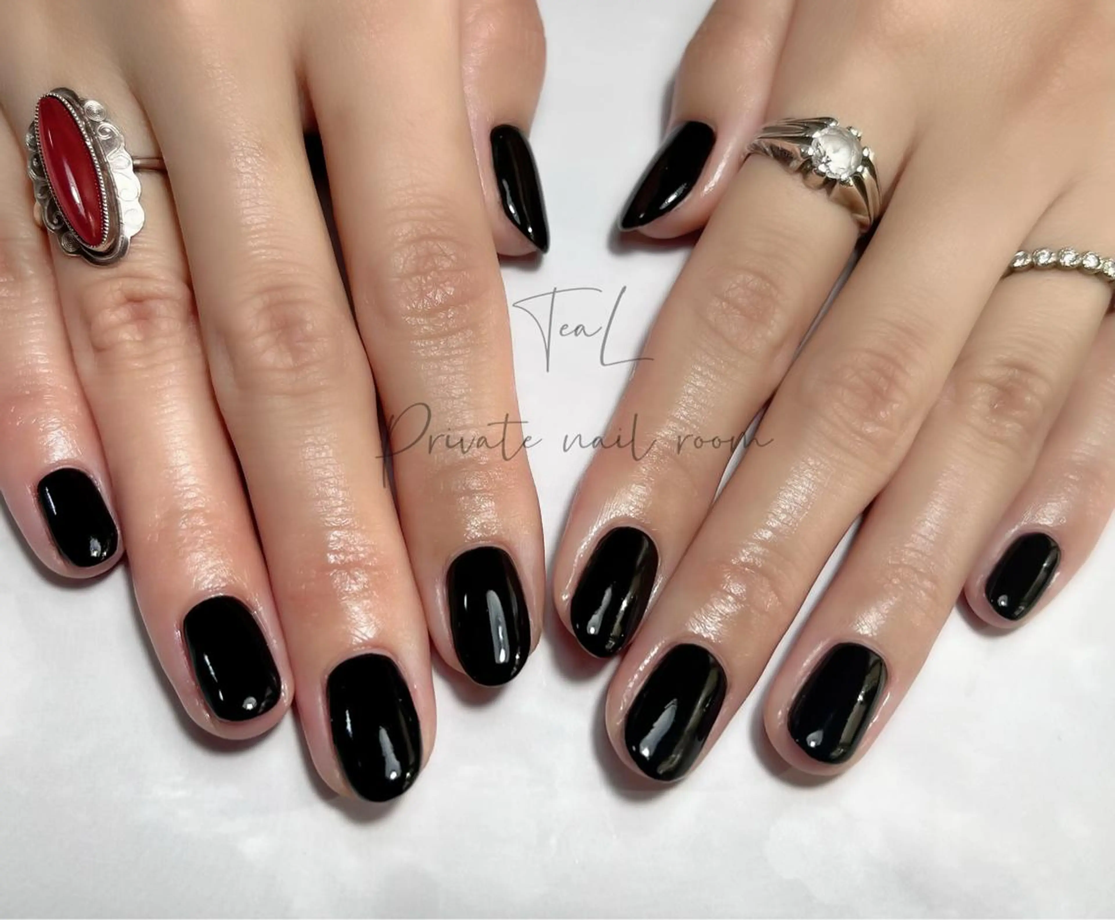 ネイル ワンカラーネイル シンプルネイル TeaL nailのネイルデザイン