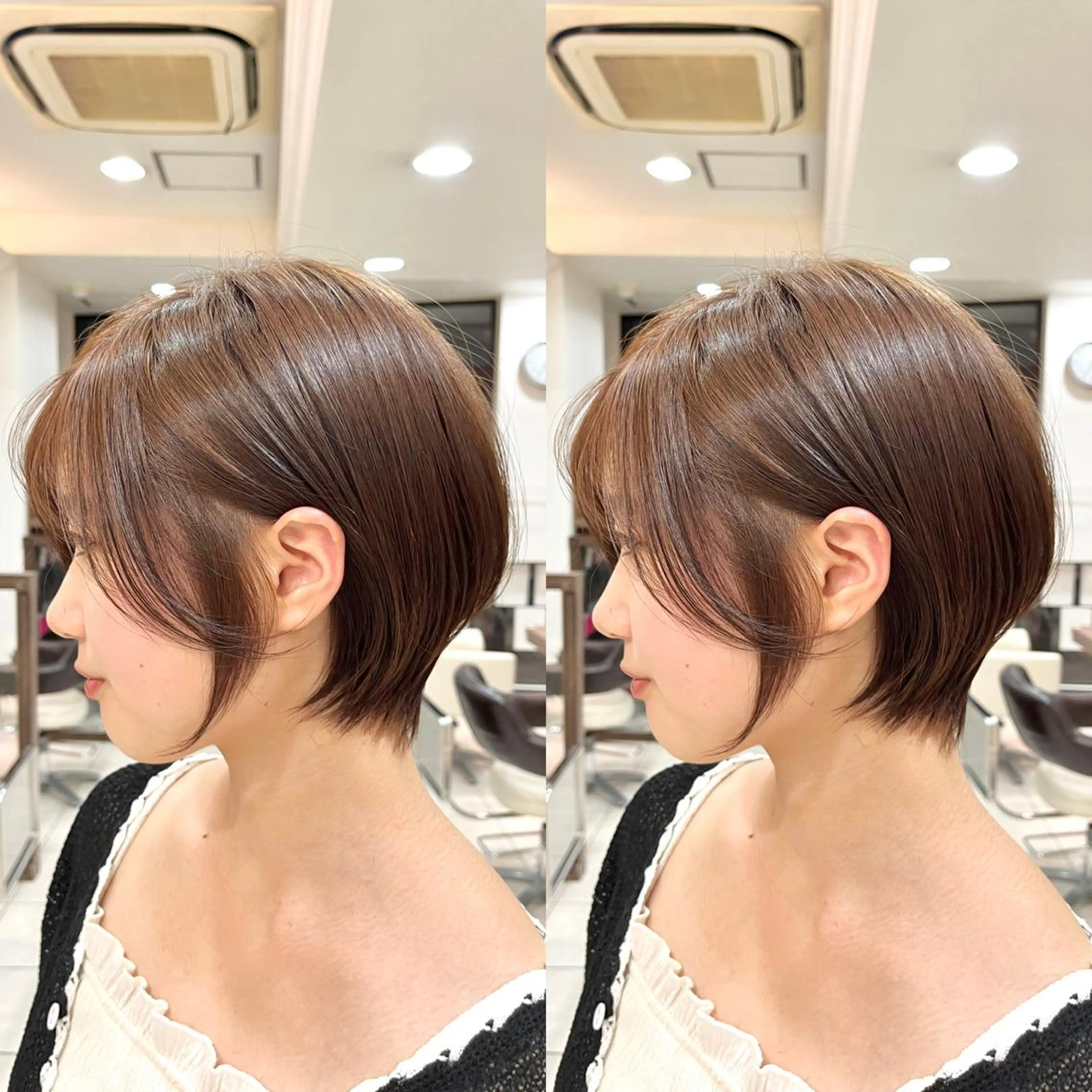 ショート ショートボブ ハンサムショート ボブ くびれヘア ハイライト カット ヘアカラー トリートメント 《大人気髪質改善》 プログレス国分寺店のヘアスタイル