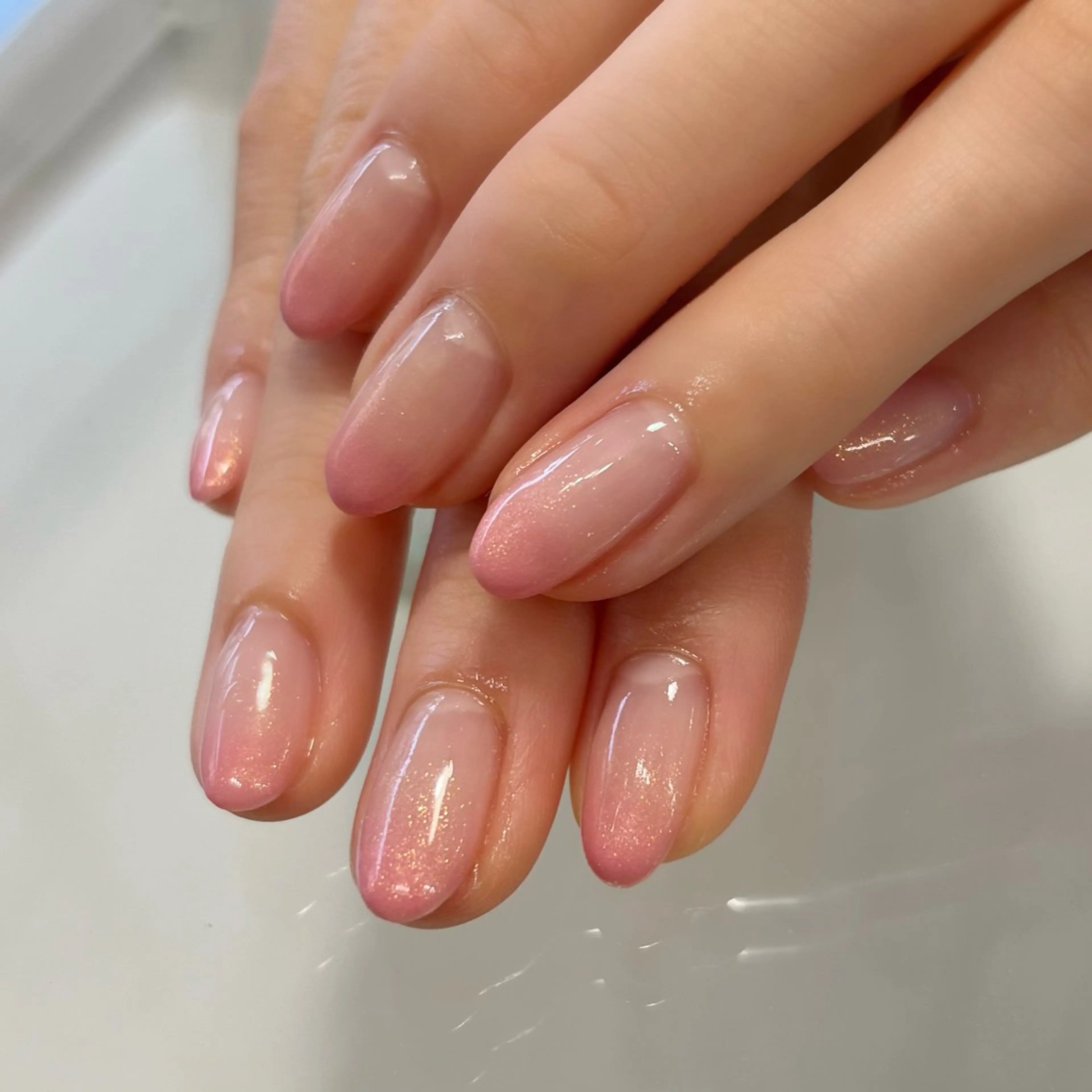 ネイル グラデーション ラメ(グリッター) ラメグラデーション Knail . iのネイルデザイン