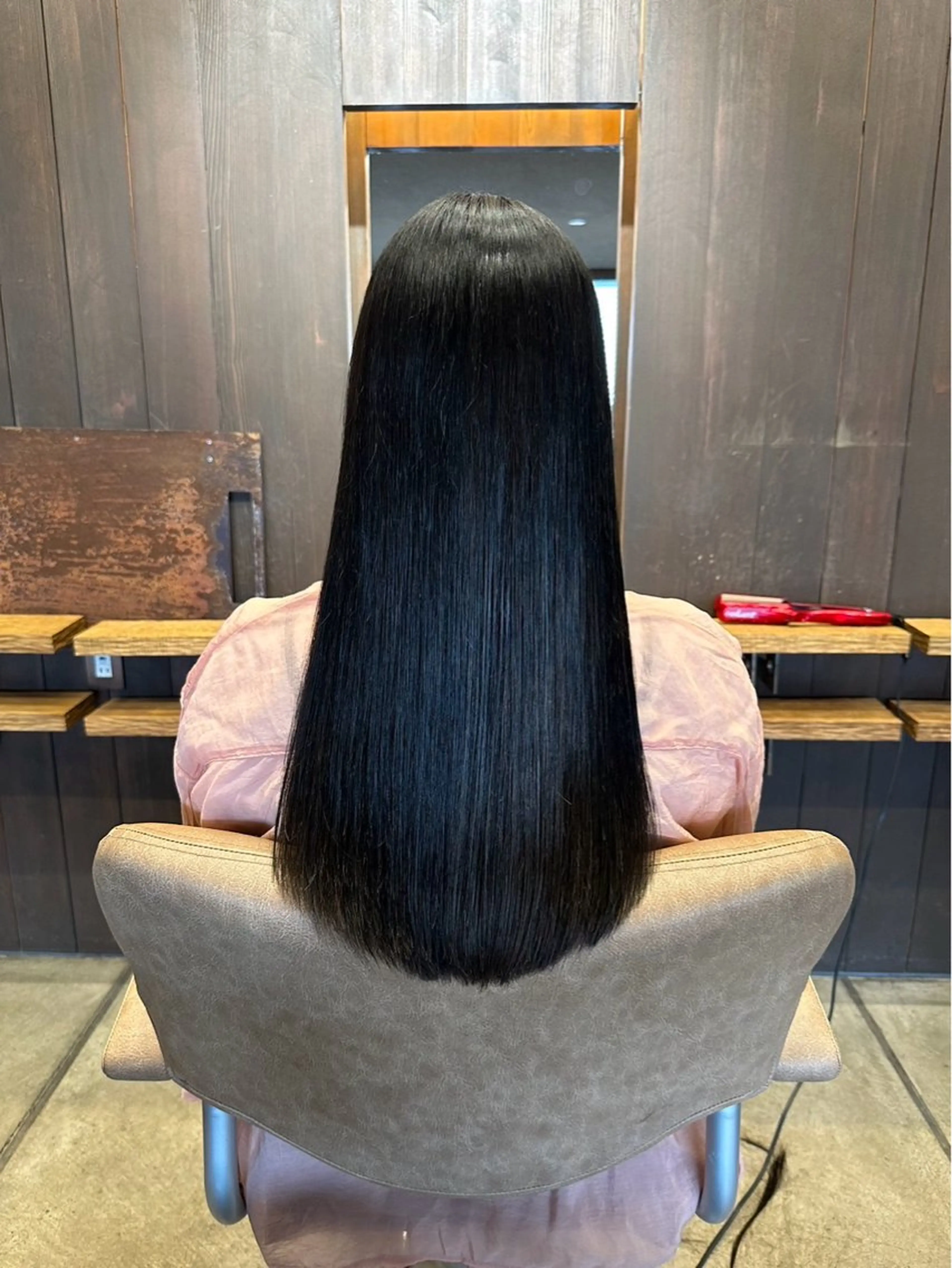 ロング カット 縮毛矯正 艶カラー／ 今井春汰のヘアスタイル