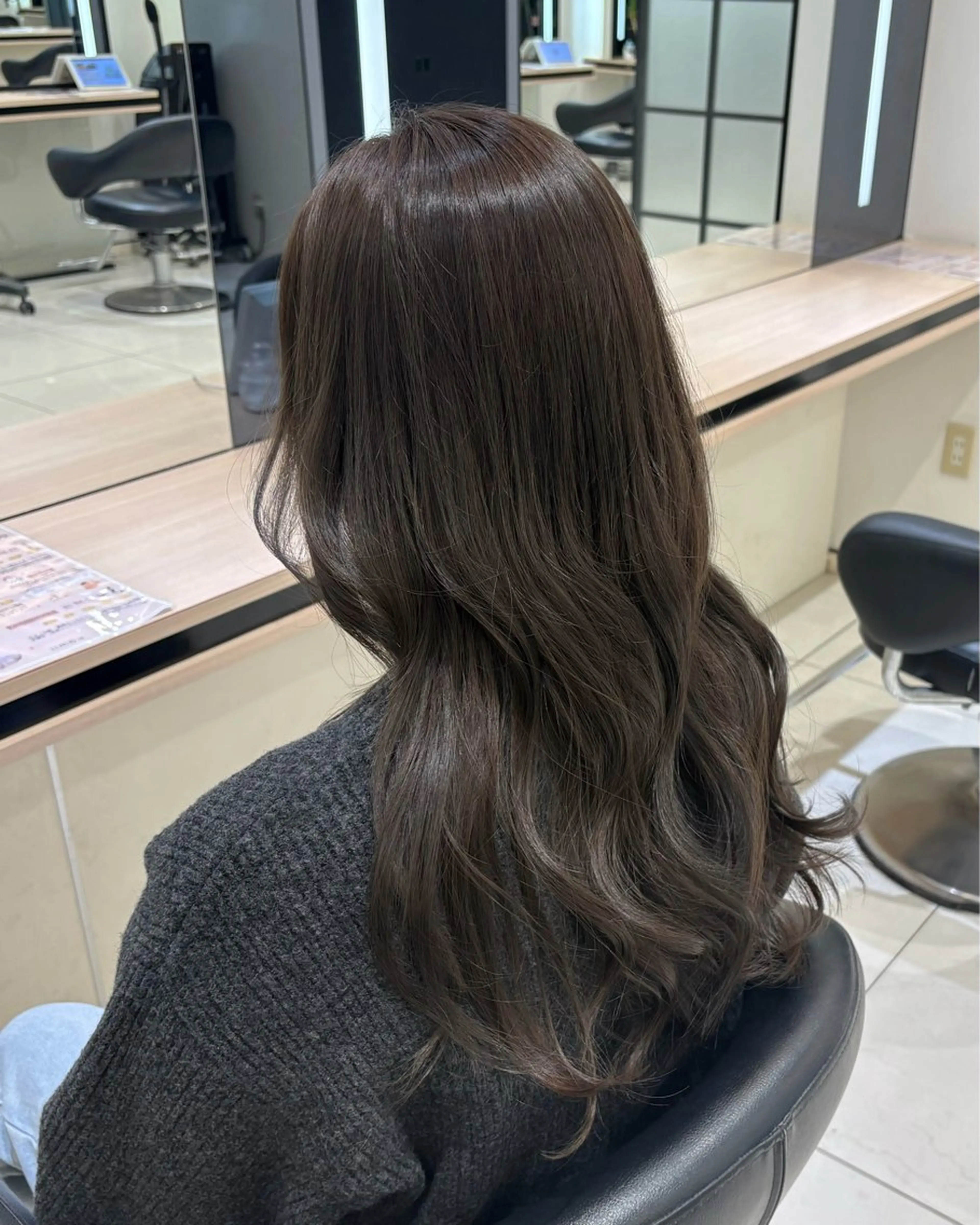 ロング カット ヘアカラー ハルカ/暖色カラー/ ダブルカラーのヘアスタイル