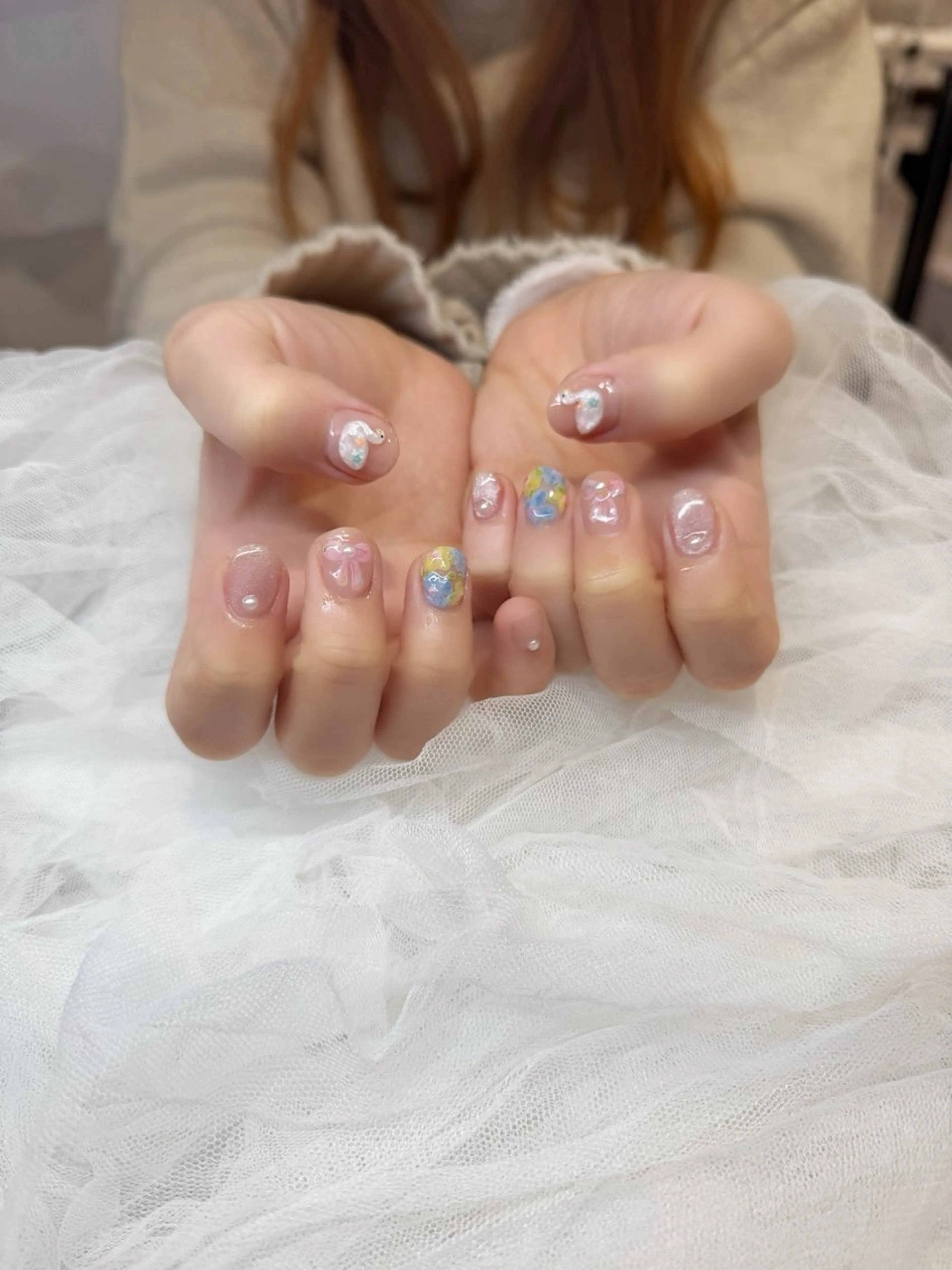 ネイル ハンドネイル 新井 ひなののネイルデザイン