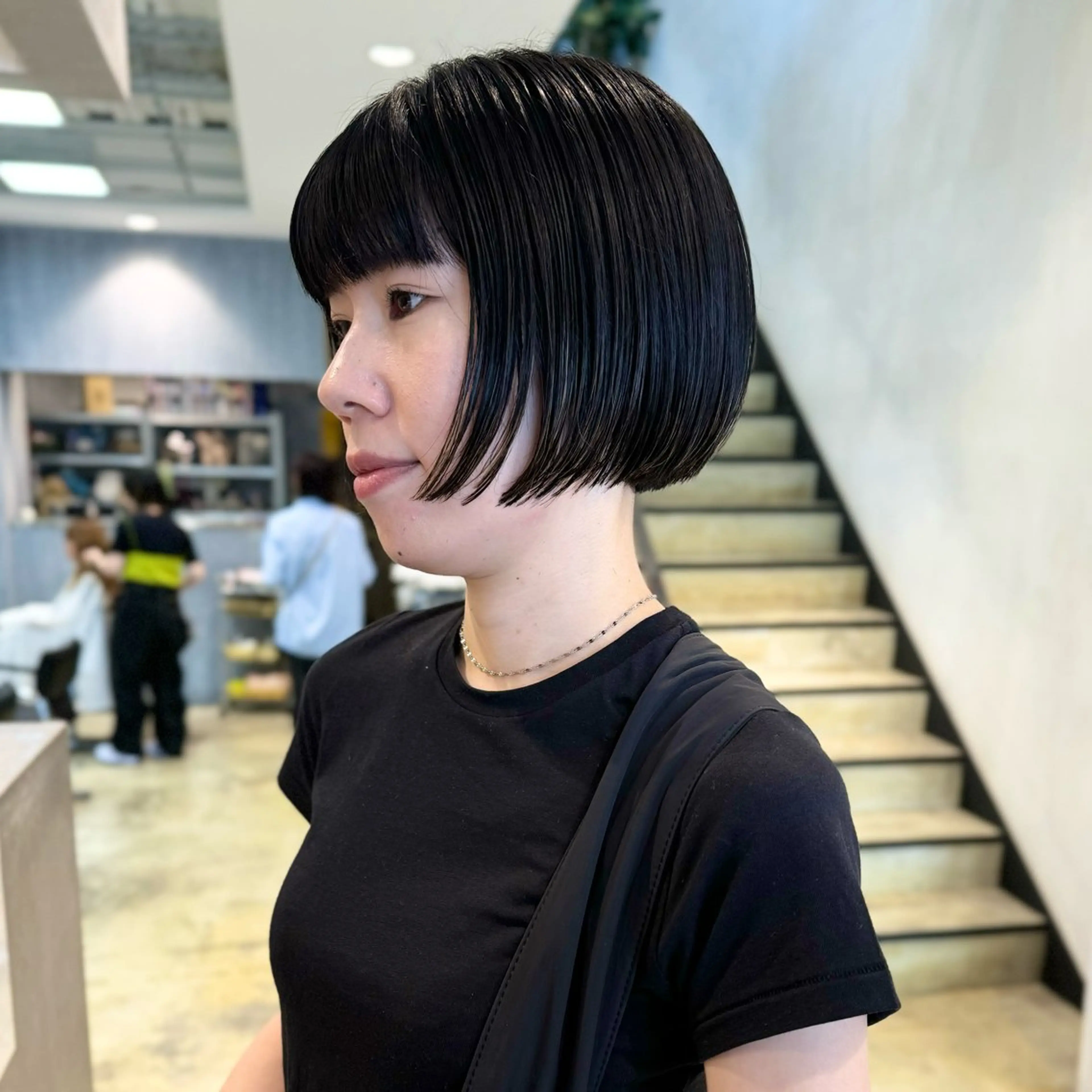 ショート ボブ カット メンズパーマ/フェ ザーパーマ/古川晴輝のヘアスタイル