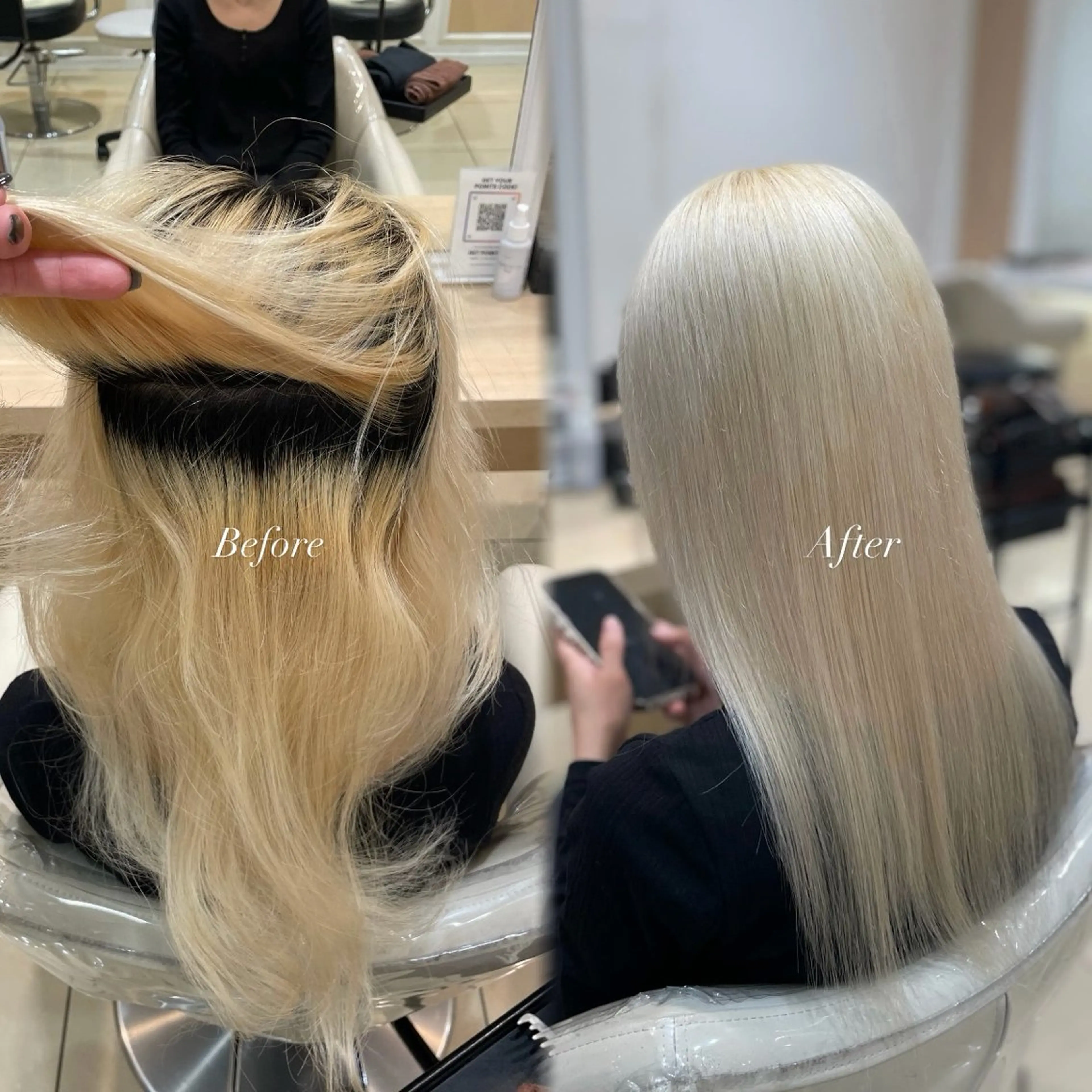 ロング カラー ブリーチ 抜きっぱなしブロンド ブロンド ホワイトブロンド ロング ヘアカラー ☆Ash中目黒 浦野遥☆*。のヘアスタイル