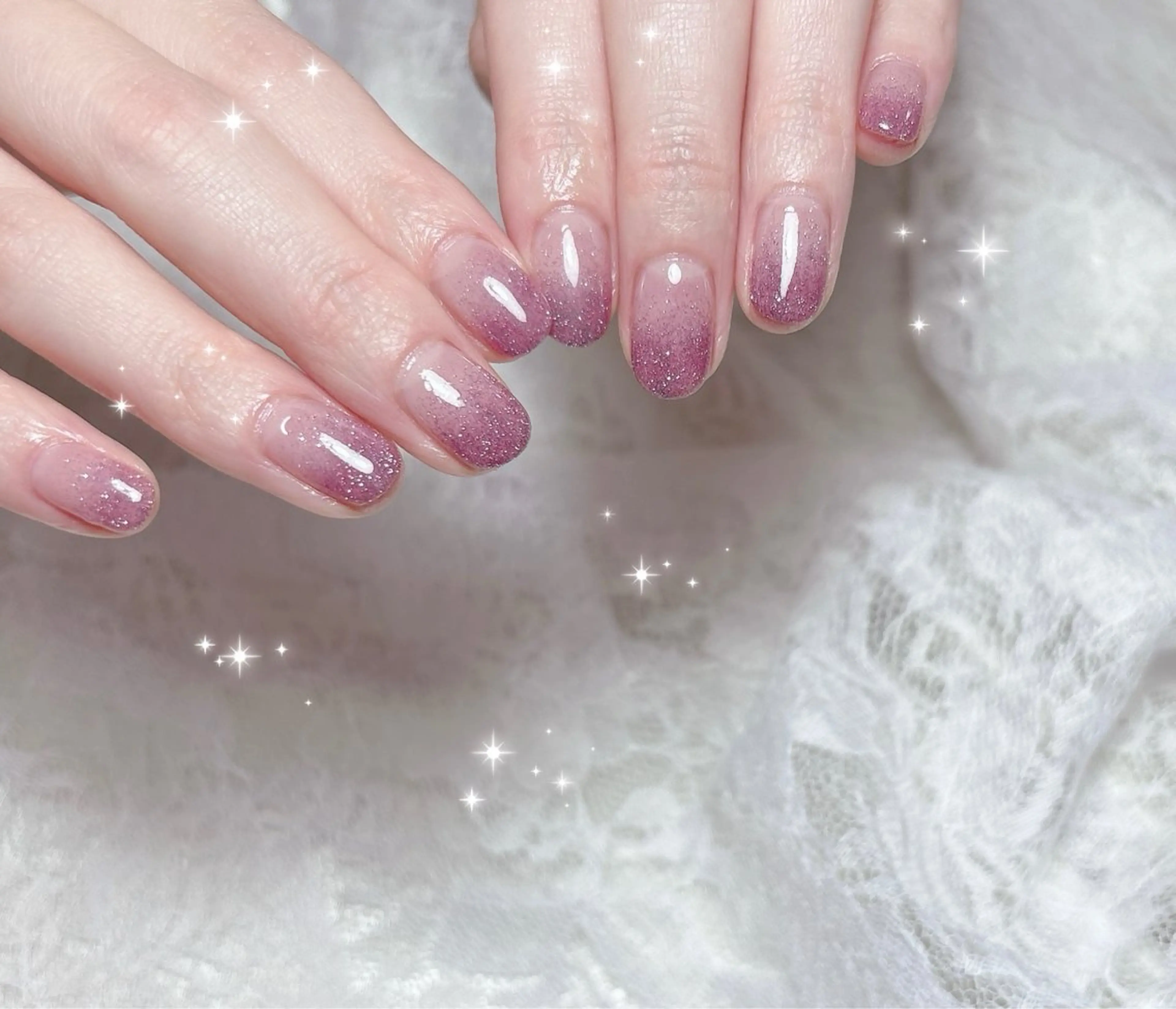 ネイル フラッシュネイル グラデーション ハンドネイル FLARE NAIL フレアネイルのネイルデザイン