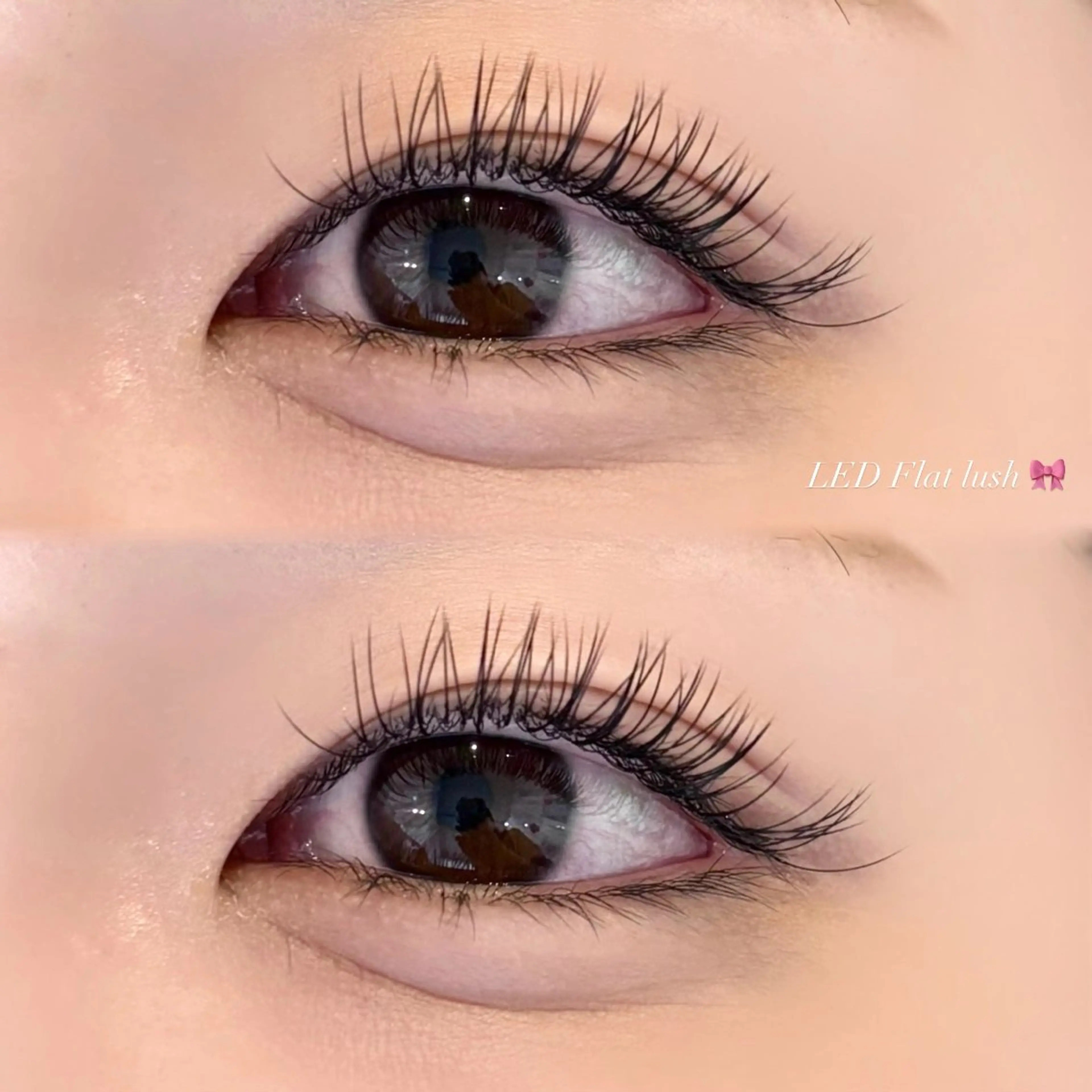 マツエク・マツパ フラットラッシュ マツエク EYELA 小築🐈‍⬛🤍のマツエク・マツパデザイン