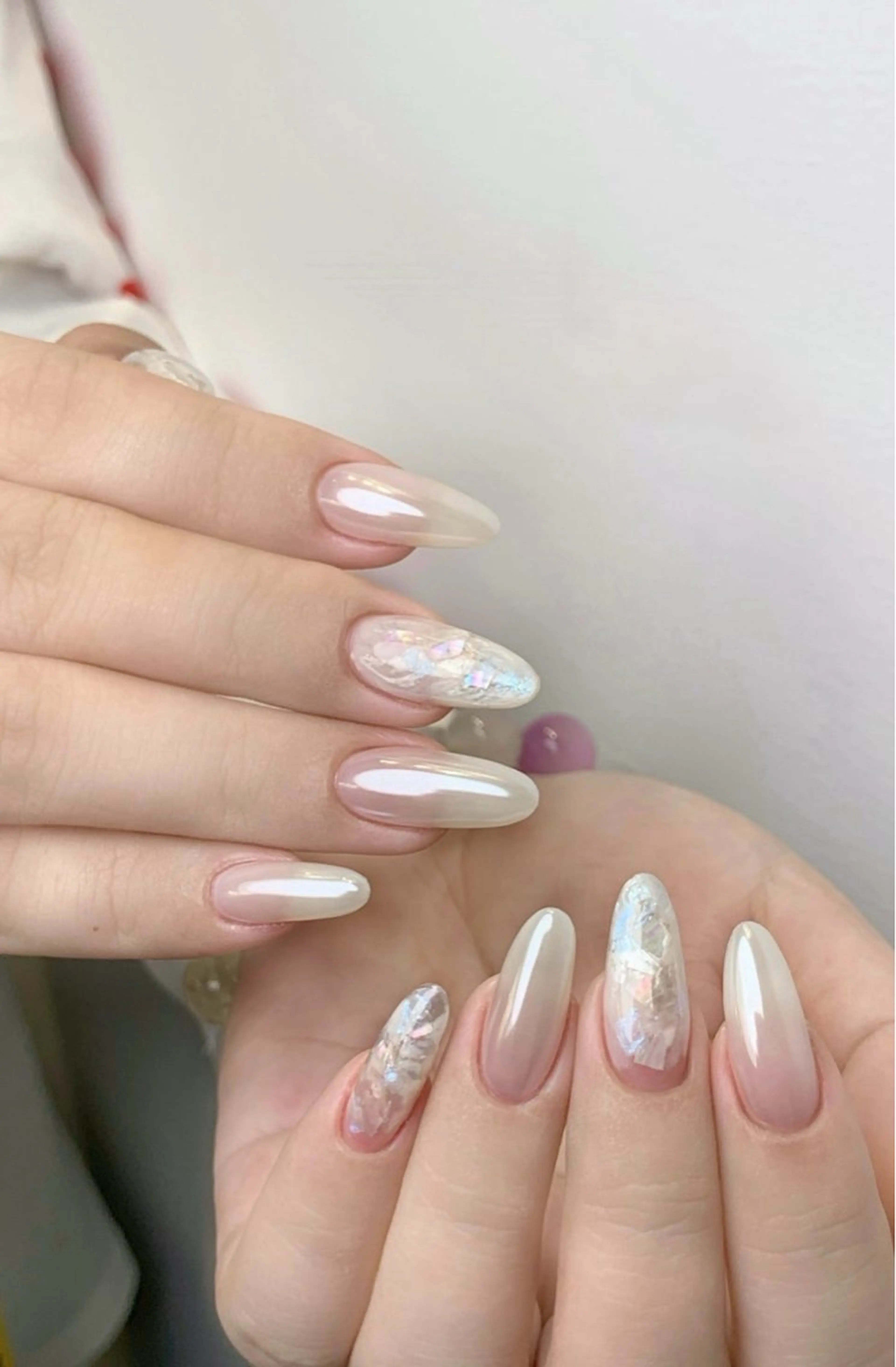 ネイル アートネイル チークネイル 長さ出し フラッシュネイル キラキラネイル ハンドネイル ハンドケア For you. Nail Salonのネイルデザイン