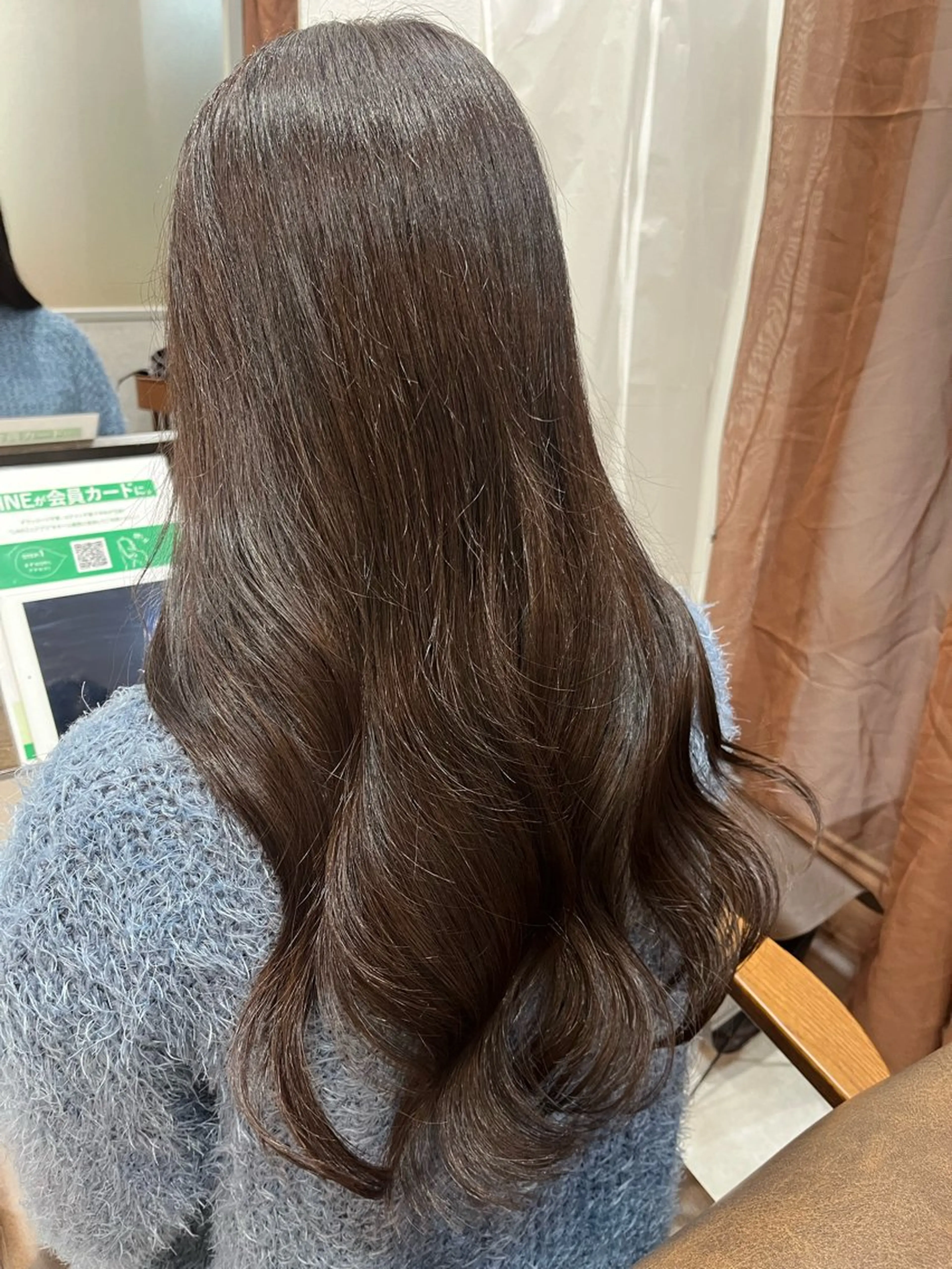 ロング カット ヘアカラー トリートメント 暖色＊ベージュ ＊くらたあやかのヘアスタイル